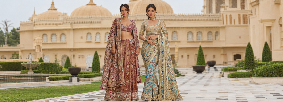 Designer Sarees for Durga Puja