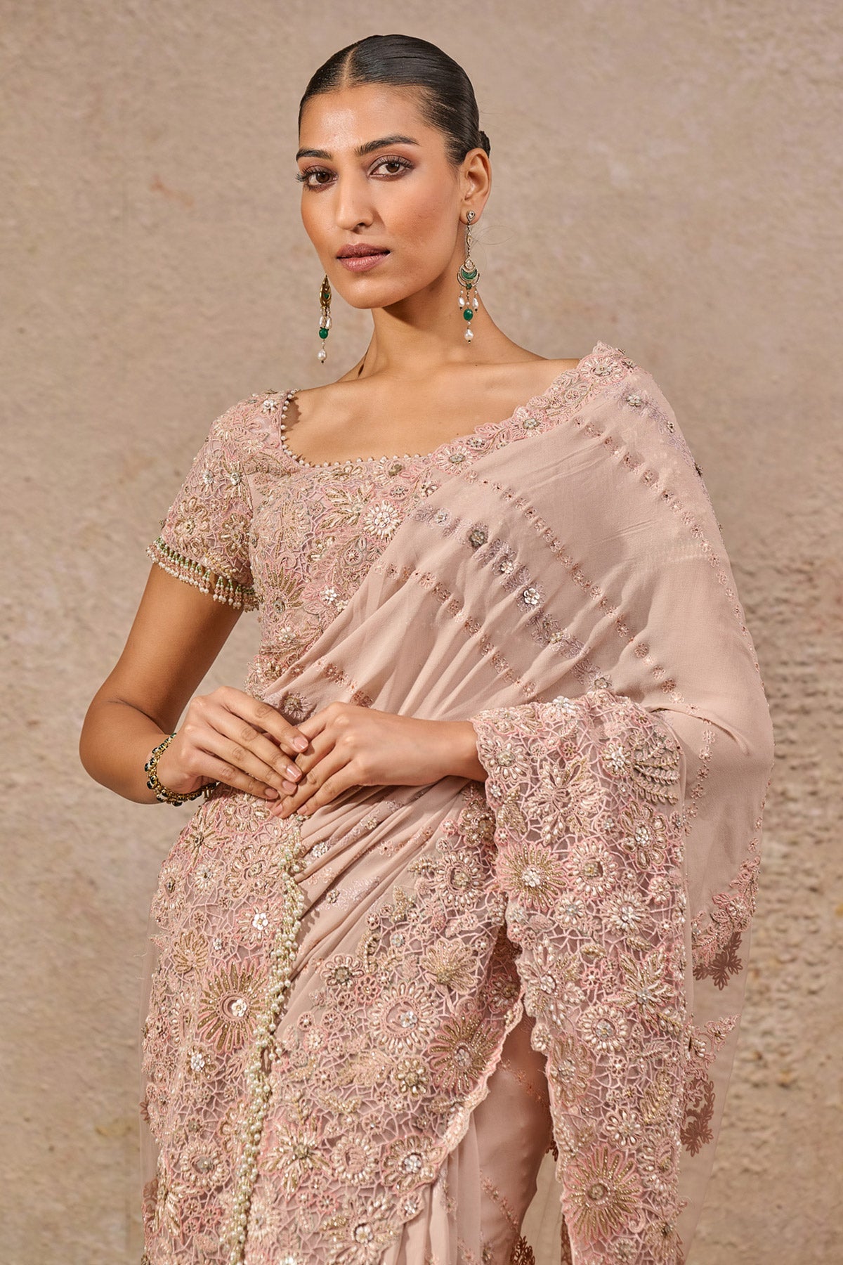 Hand Embroidered Saree