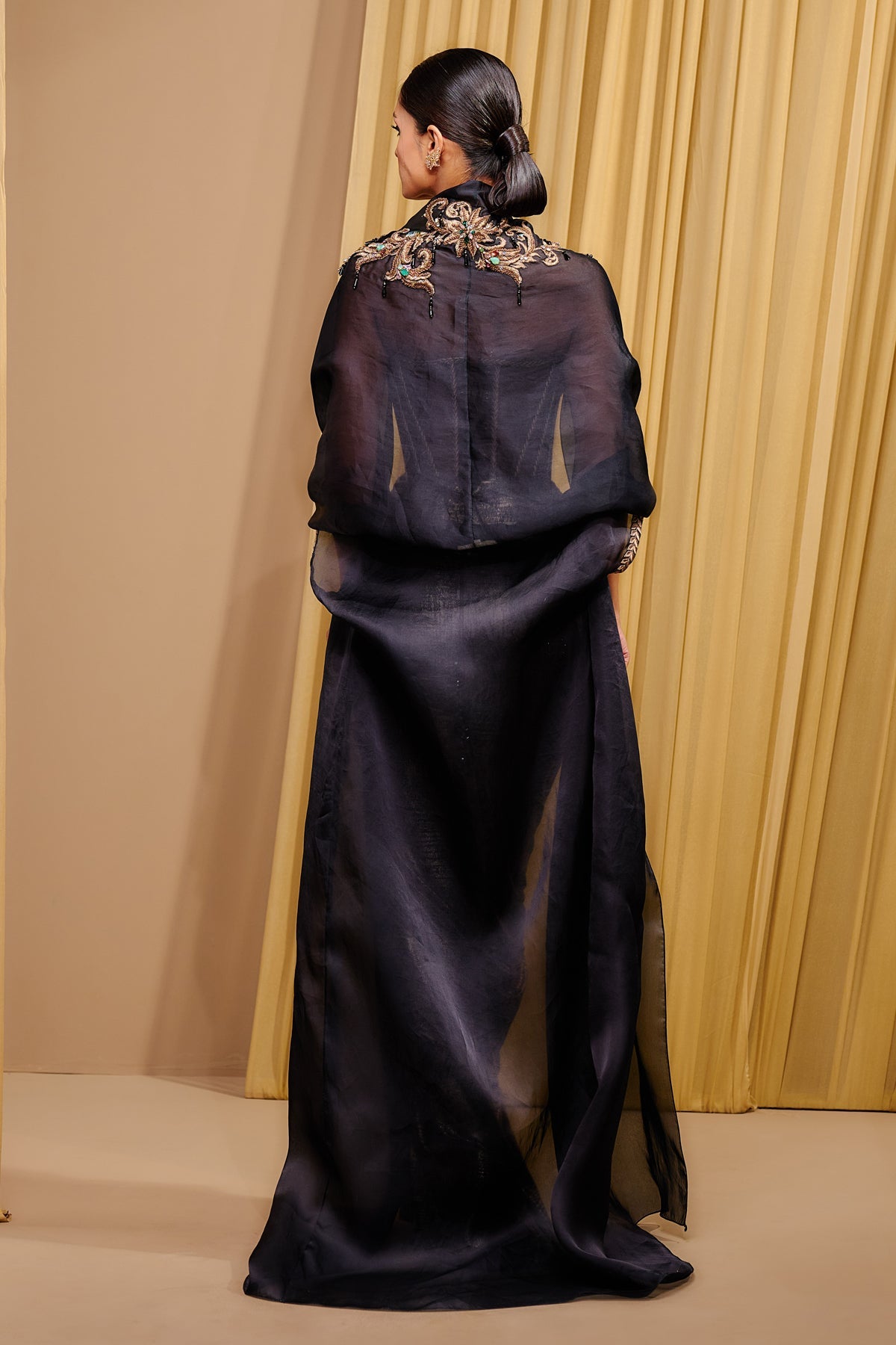 Corset, Drape And Cape Co Ord Set