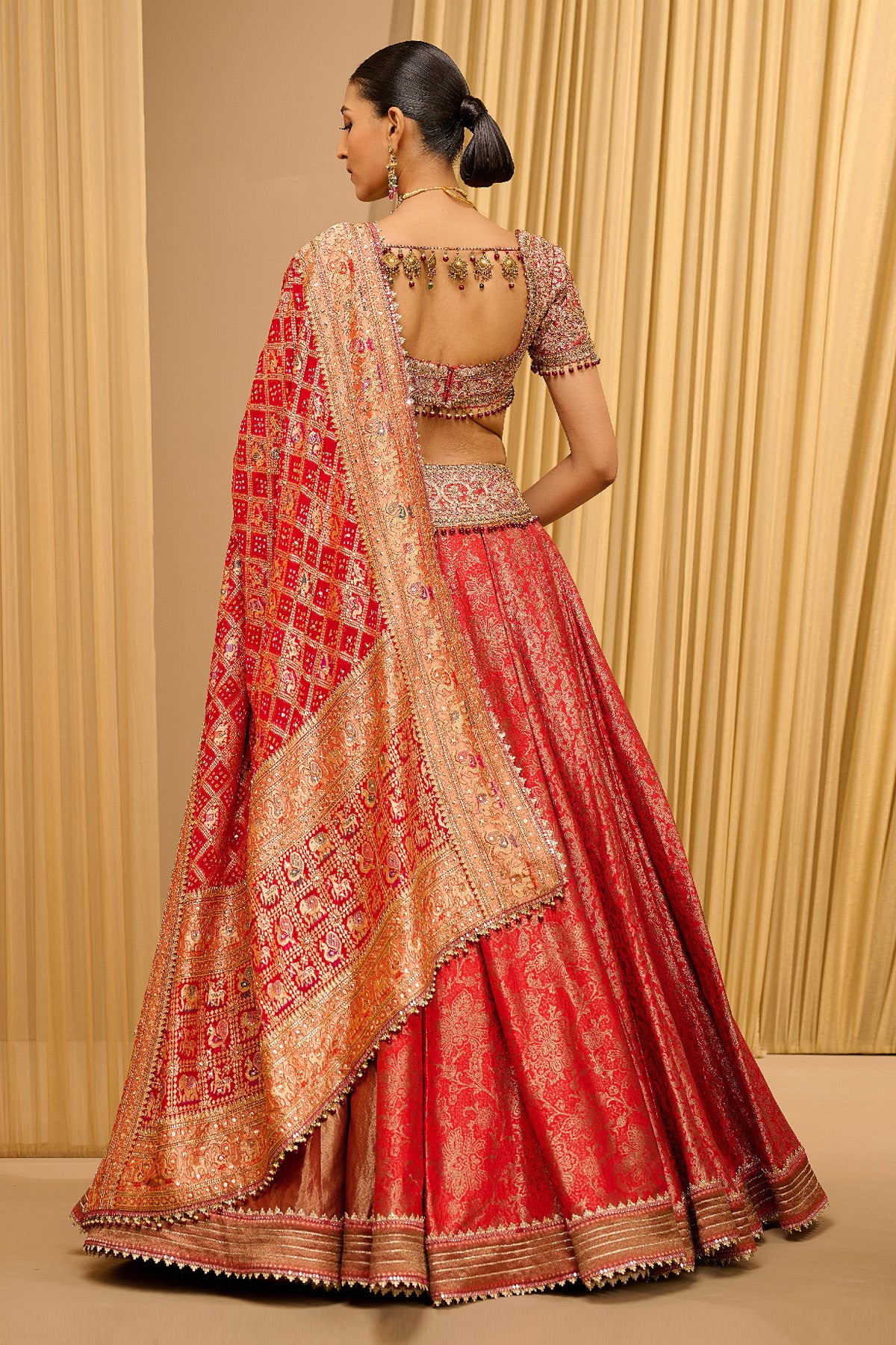 Brocade Embroidered Lehenga