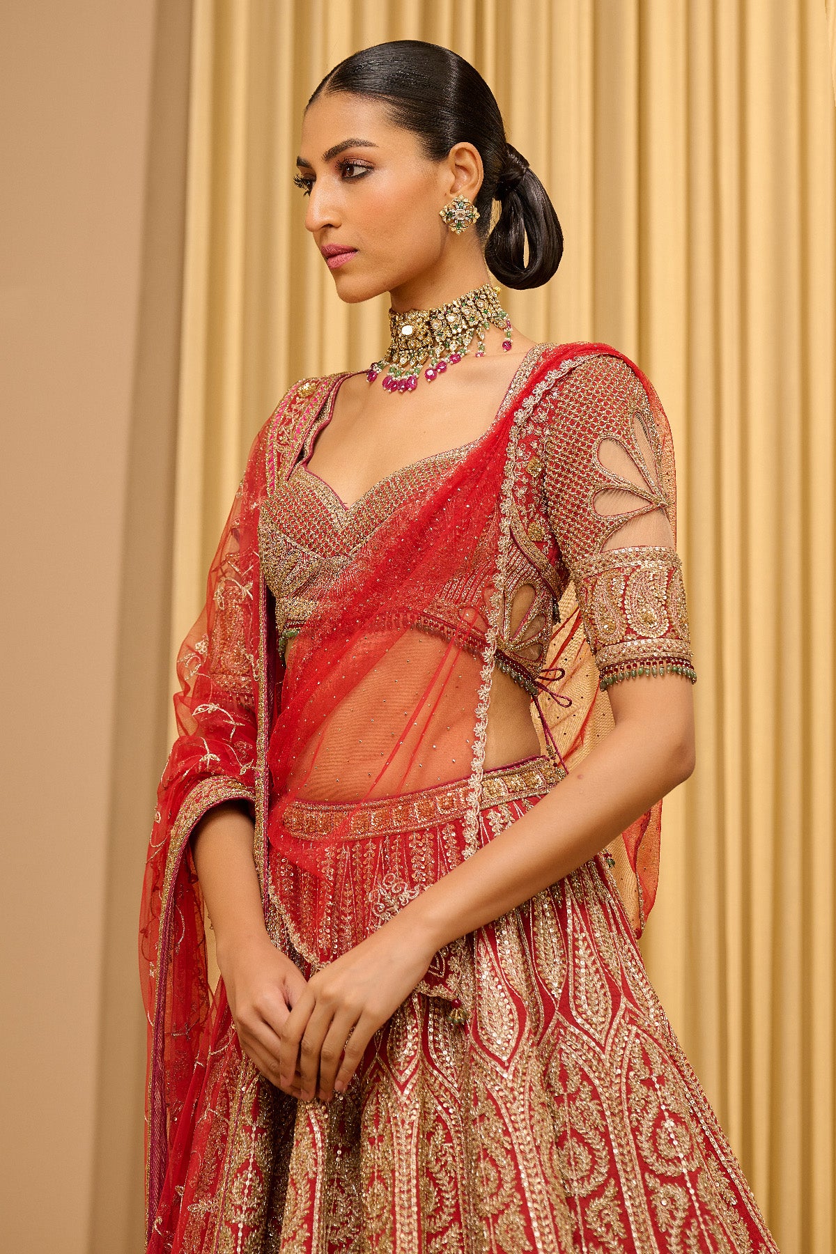 Classic Embroidered Bridal Lehenga