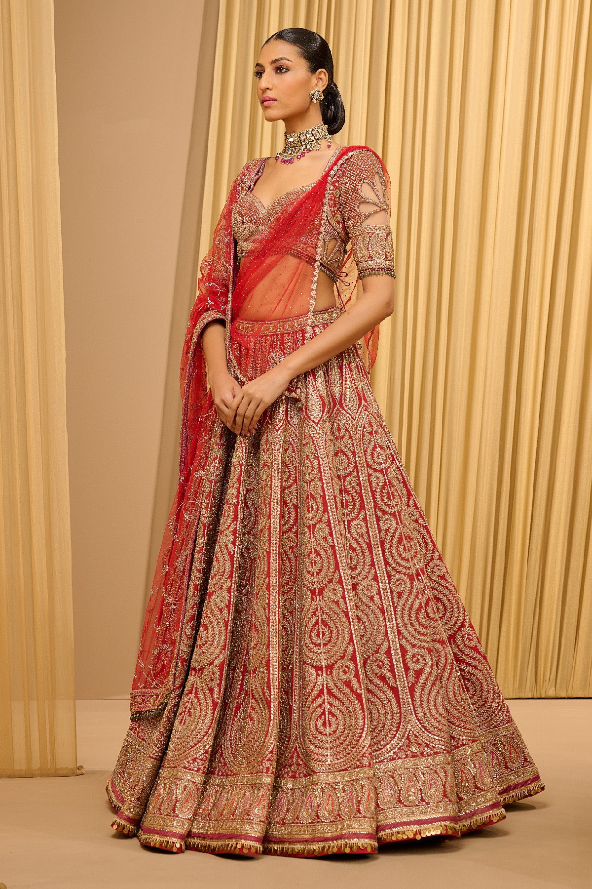 Classic Embroidered Bridal Lehenga