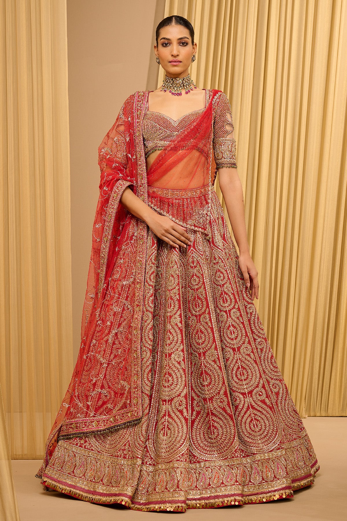 Classic Embroidered Bridal Lehenga