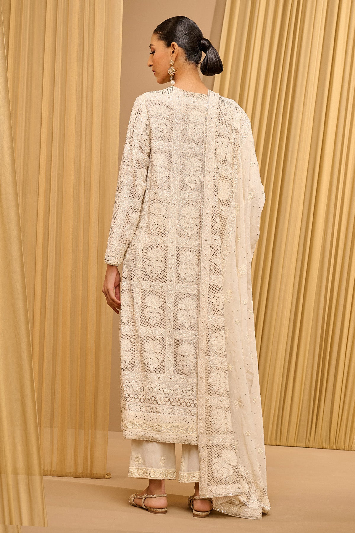 Classic Chikankari Kurta & Trousers Set