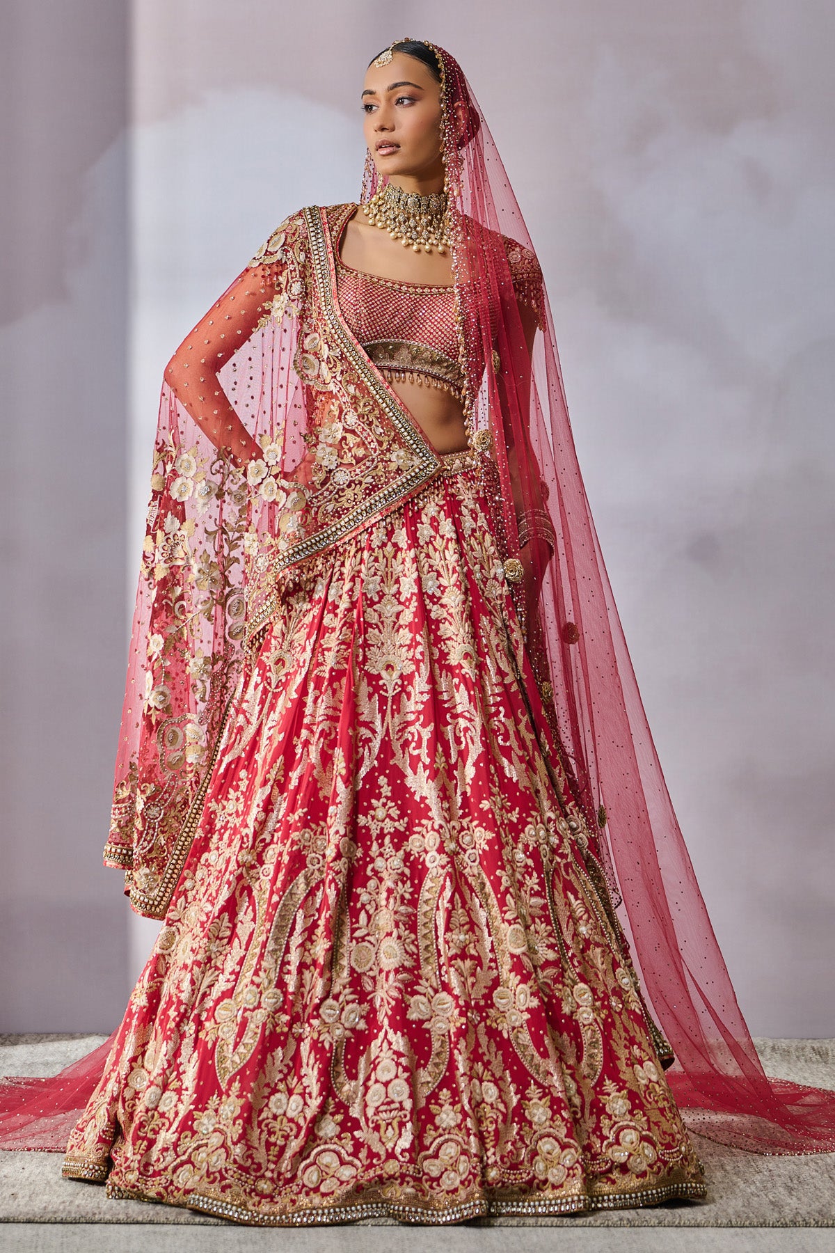 Blouse Dupatta Lehenga Veil
