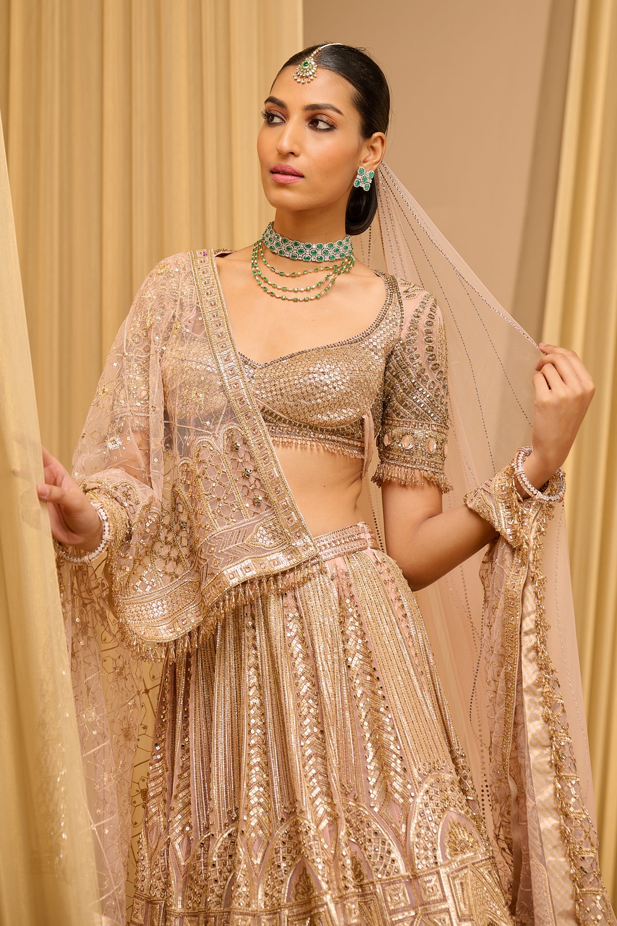 Architecture Inspired Classic Bridal Lehenga