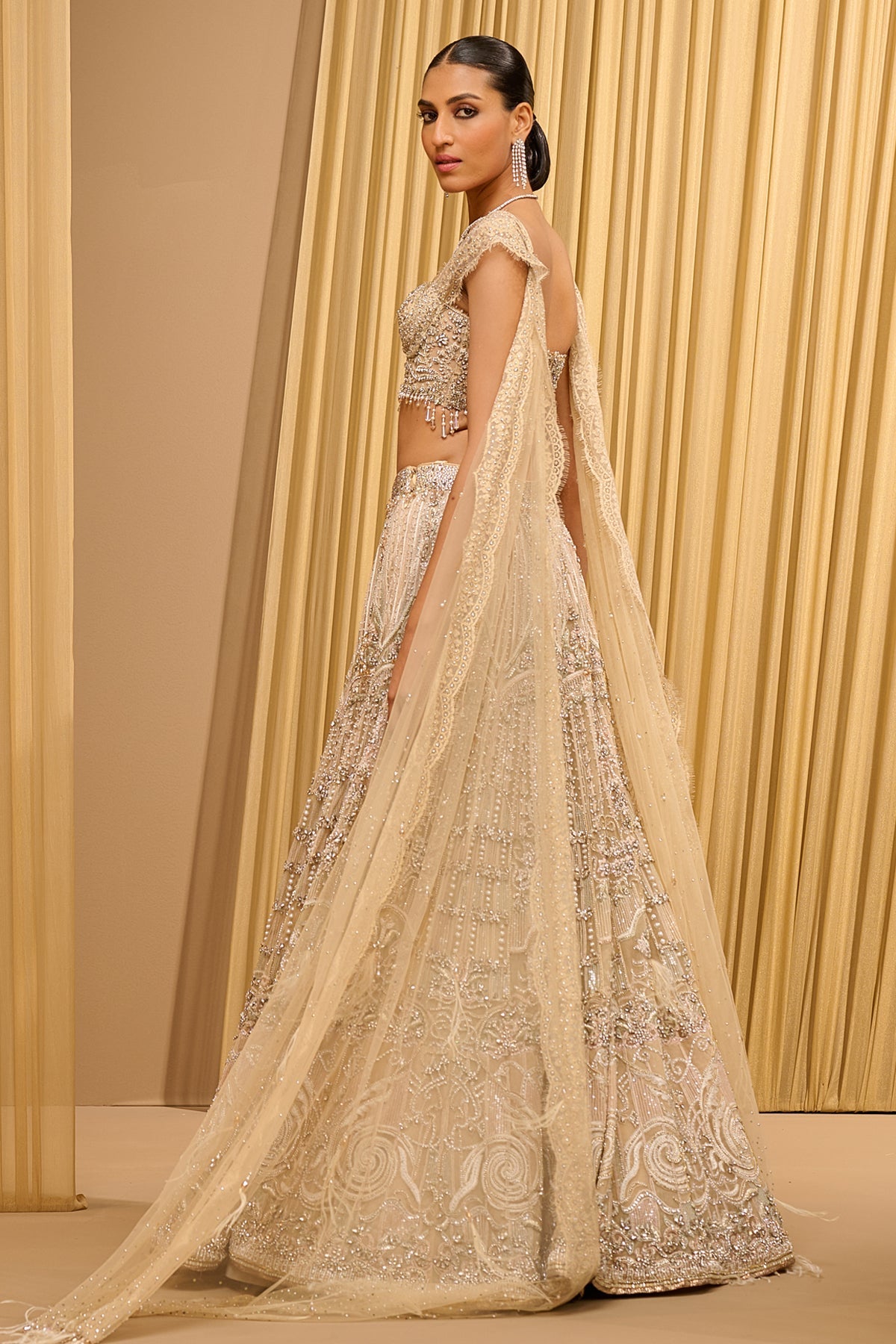 Art Nouveau Inspired Corset Lehenga