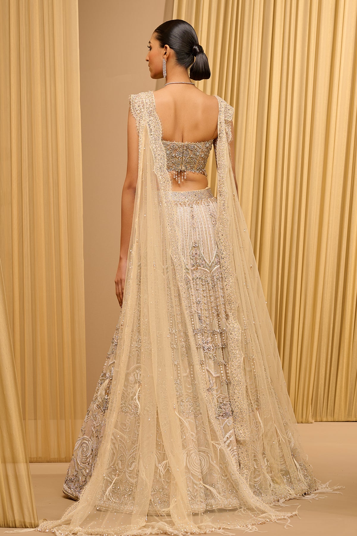 Art Nouveau Inspired Corset Lehenga