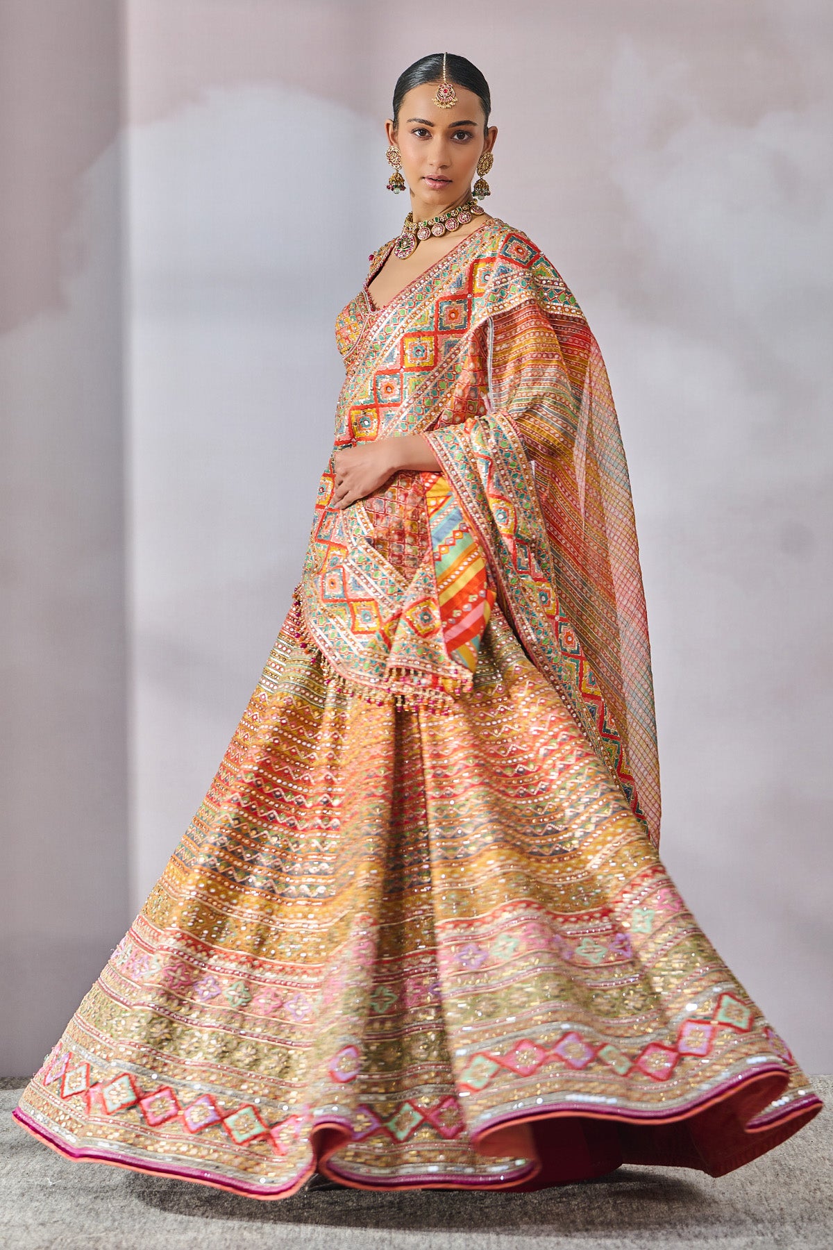 Blouse Dupatta Lehenga