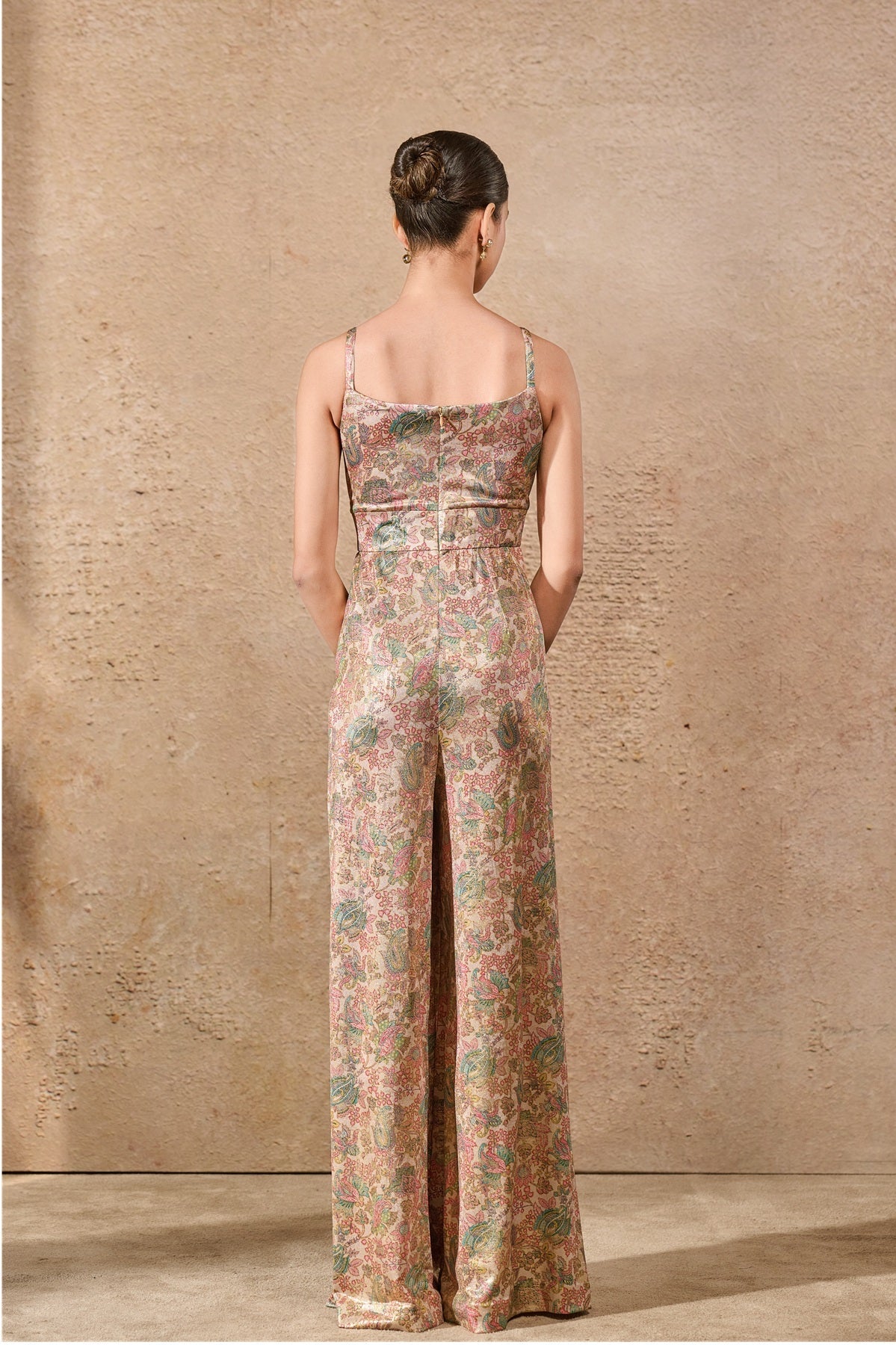 Hand Embroidered Floral Jumpsuit