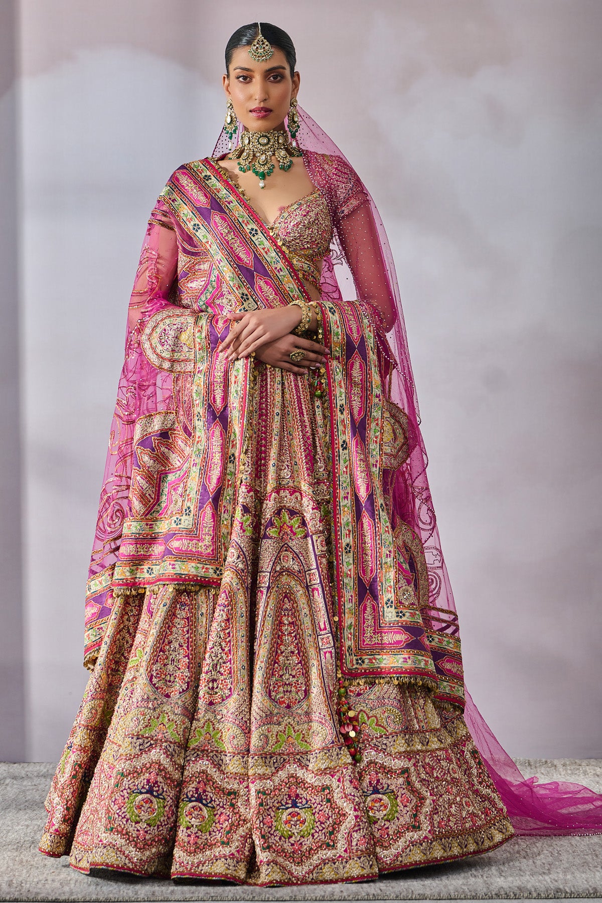 Blouse Dupatta Lehenga Veil