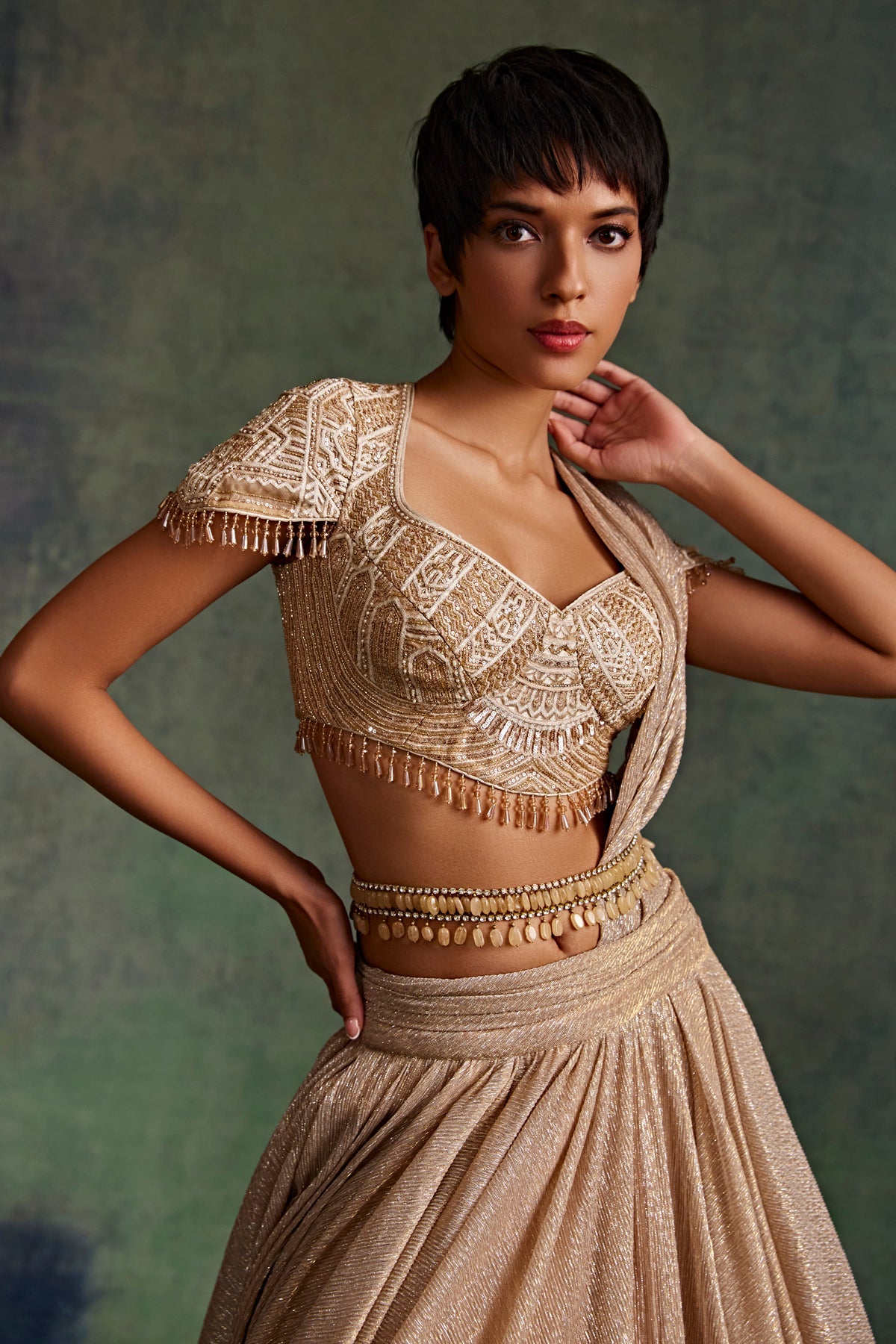 Jeweled Tt Belt