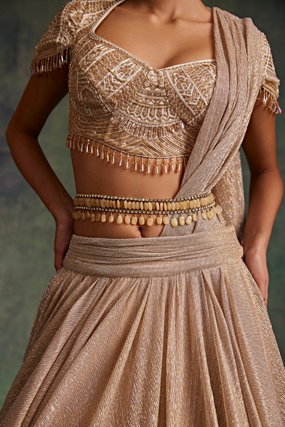 Jeweled Tt Belt
