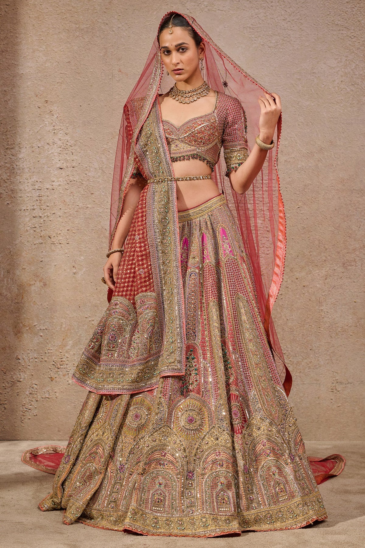 Navratna Bridal Lehenga