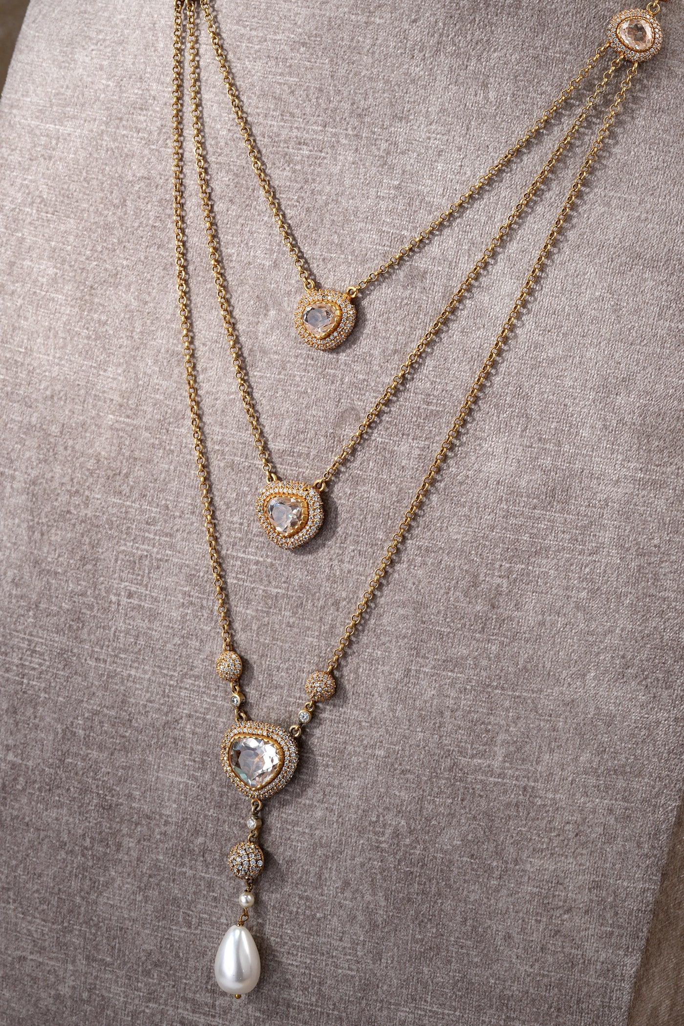 Multi layered necklace