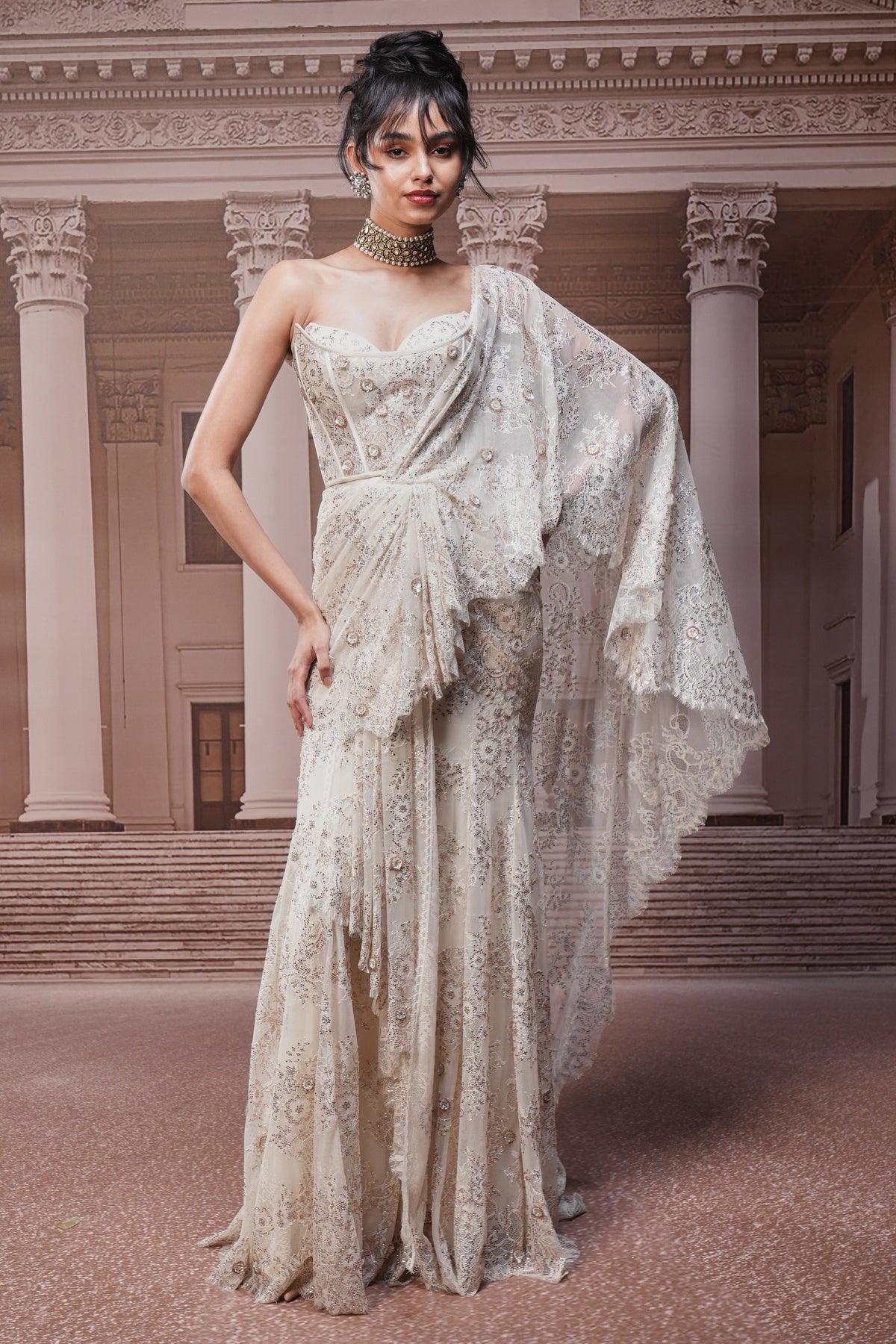 Ever Bloom Crystal Concept Saree