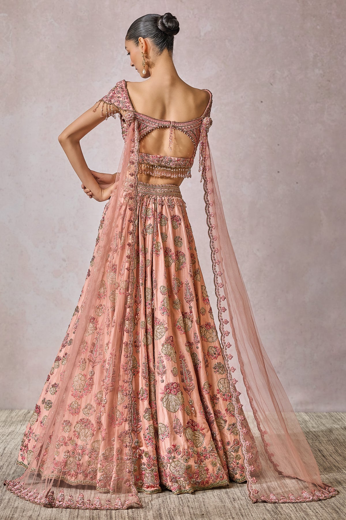 Blouse Lehenga Veil Wings