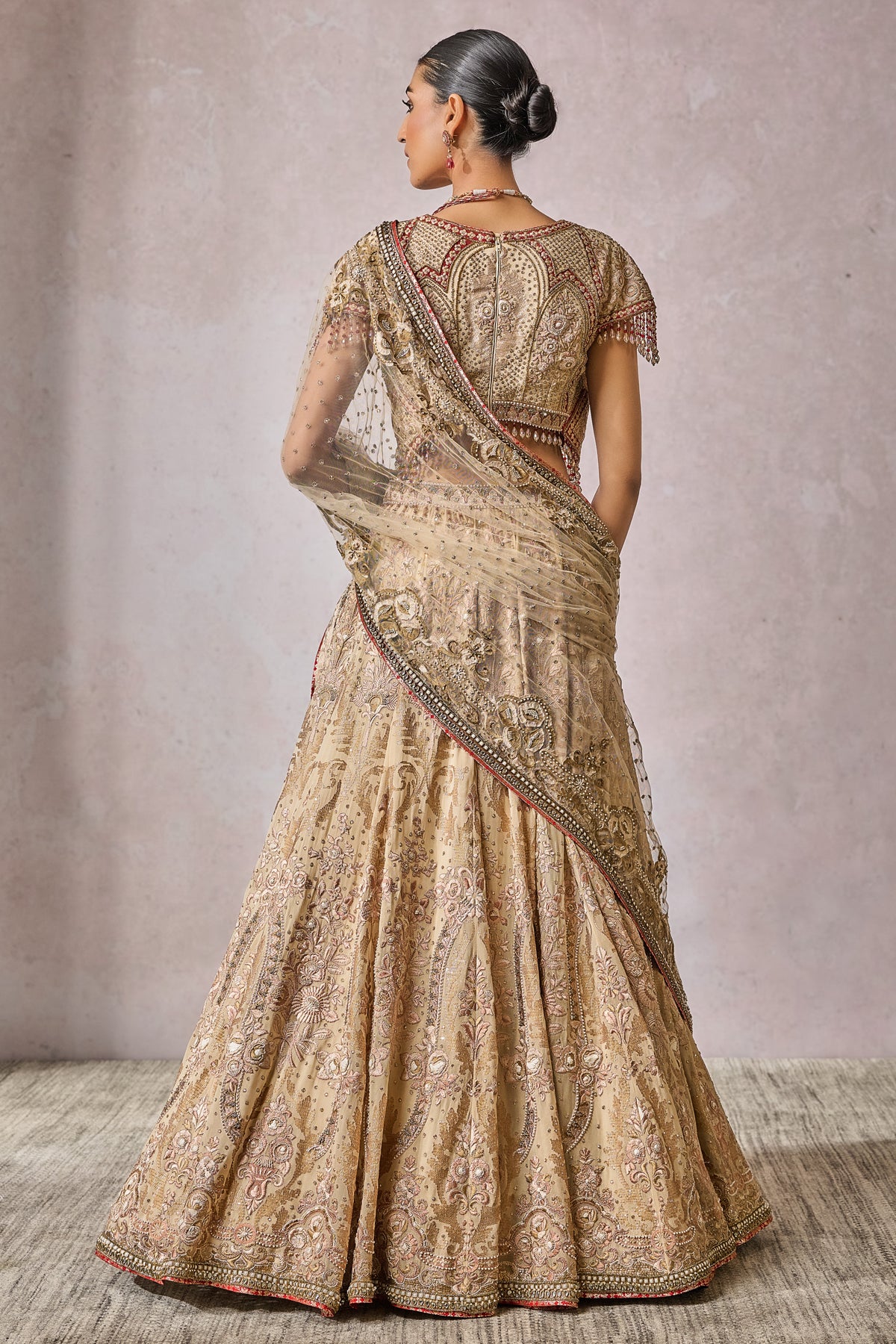 Blouse Lehenga Veil Wings