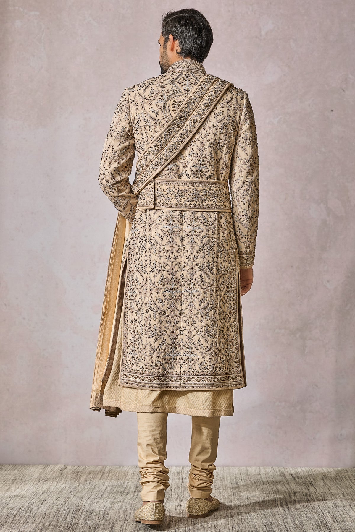 Sherwani Kurta Churidar Stole Kamarbandh Safa Jutti Fabric