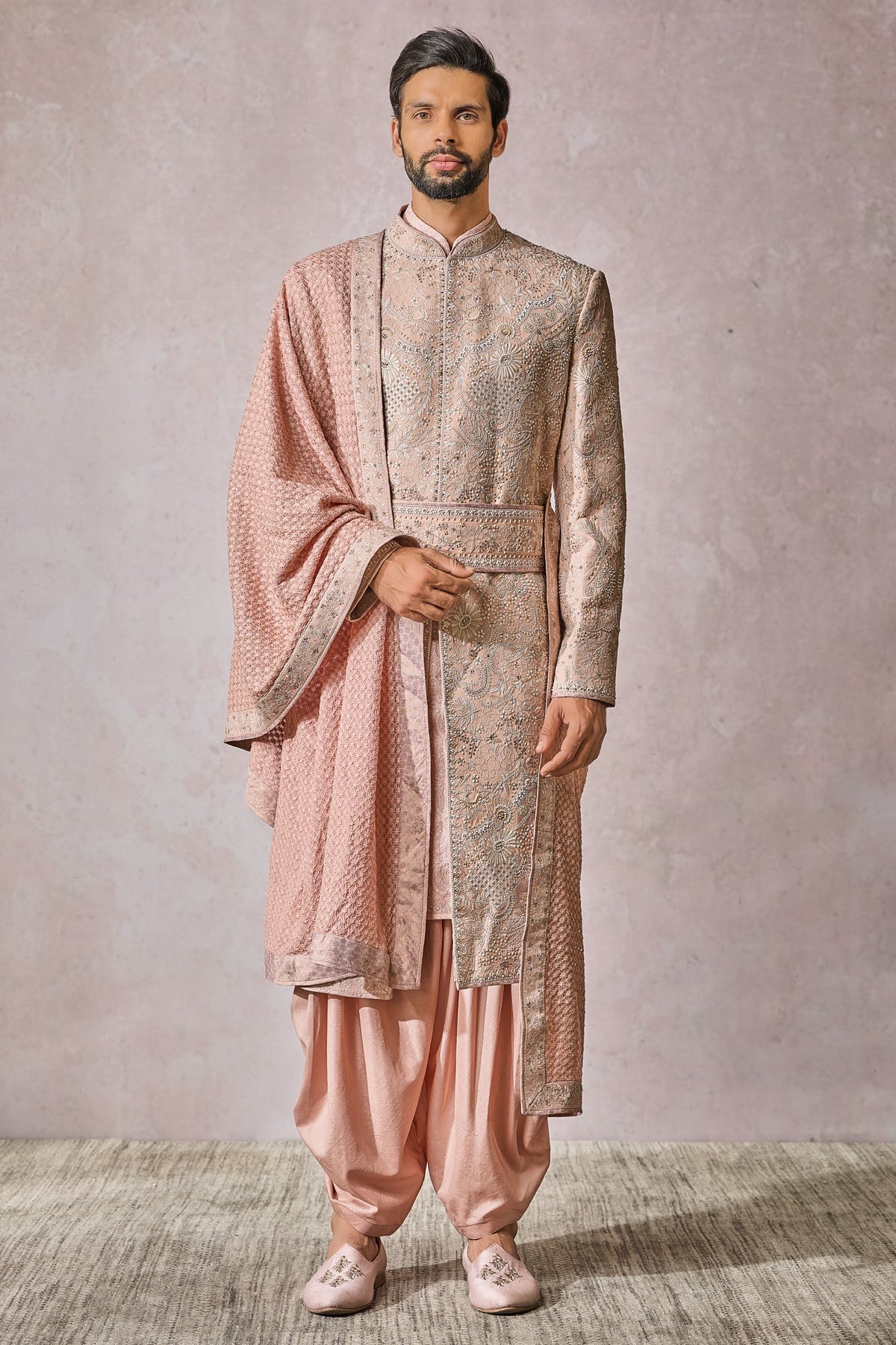 Sherwani Kurta Salwar Kamarbandh Stole Safa Jutti Fabric