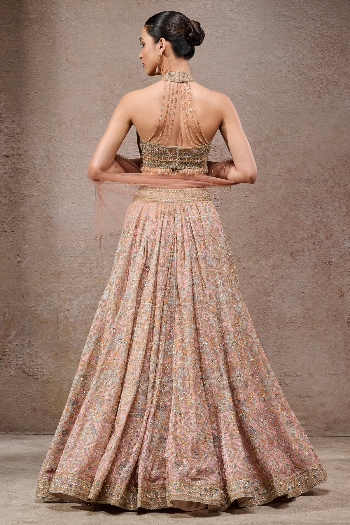Geometric Embroidered Lehenga