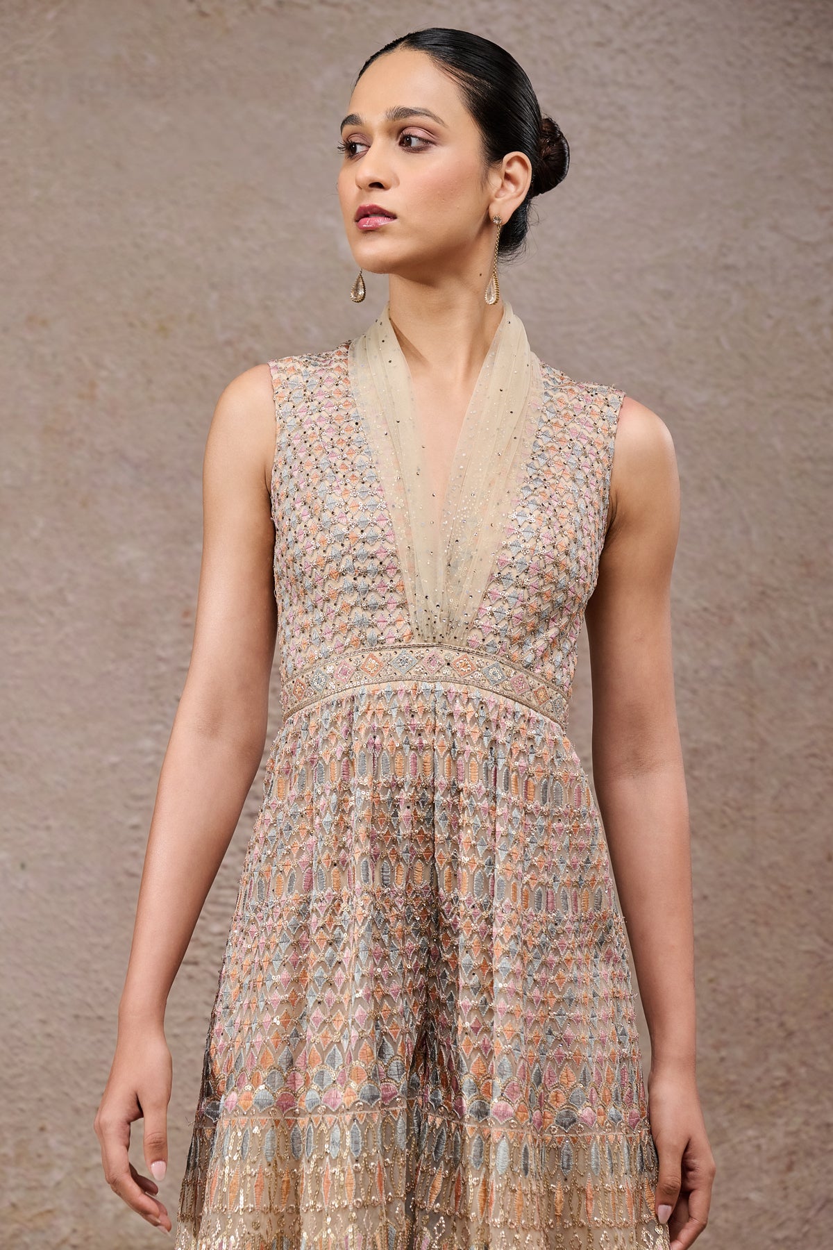 Geometric Embroidered Jumpsuit