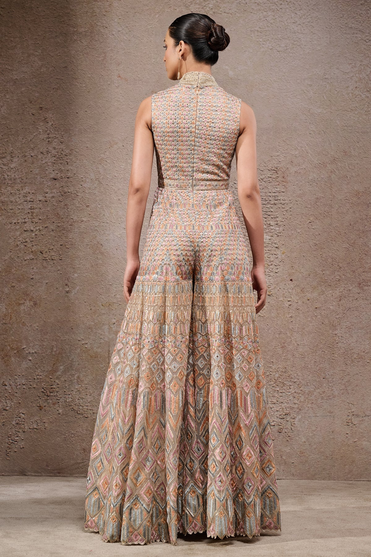 Geometric Embroidered Jumpsuit