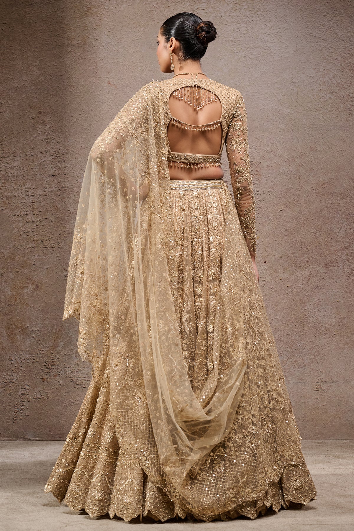 Mughal Embroidered Lehenga With Dupatta