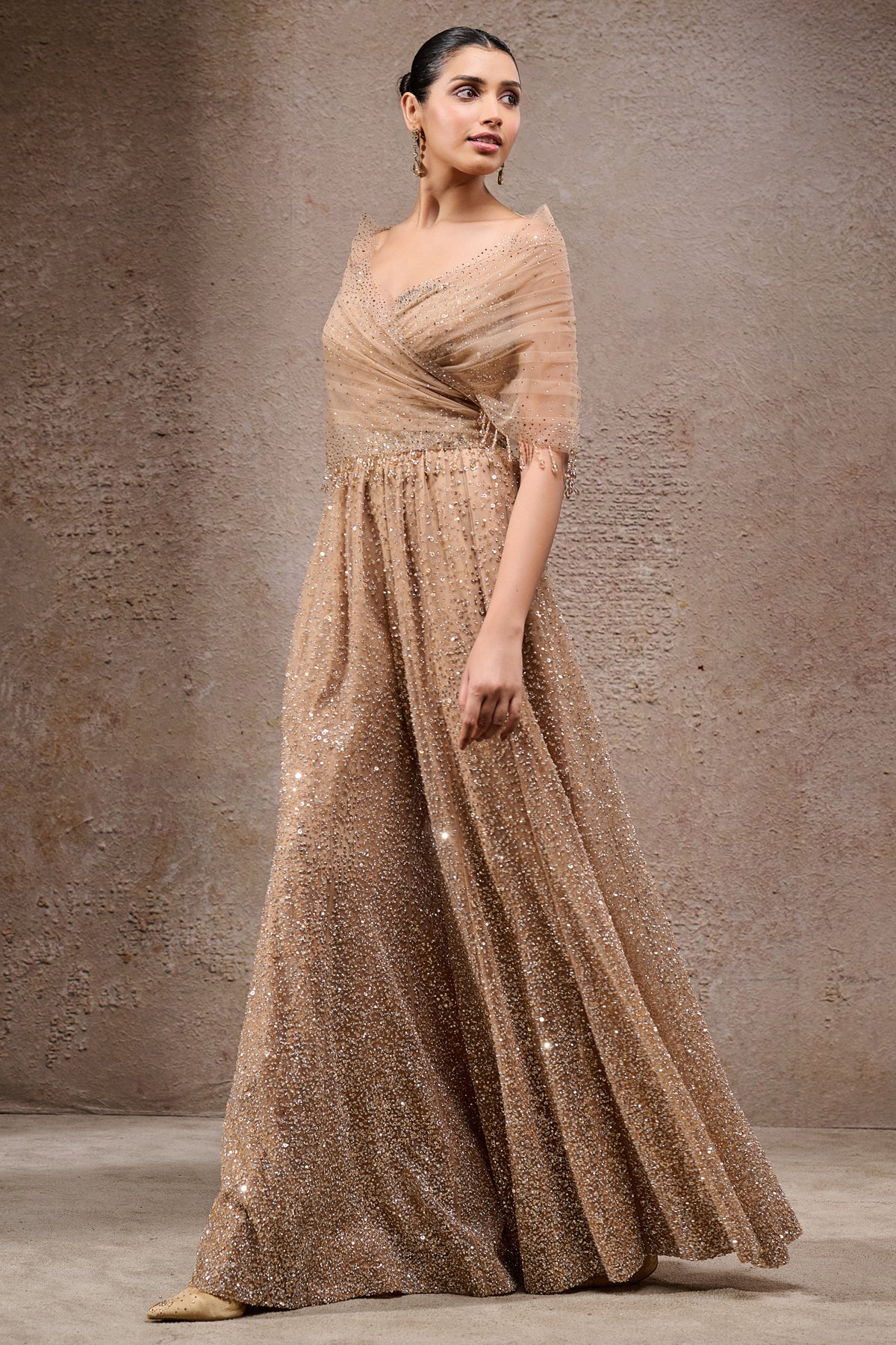 Crystal And Sequin-Embroidered Jumpsuit