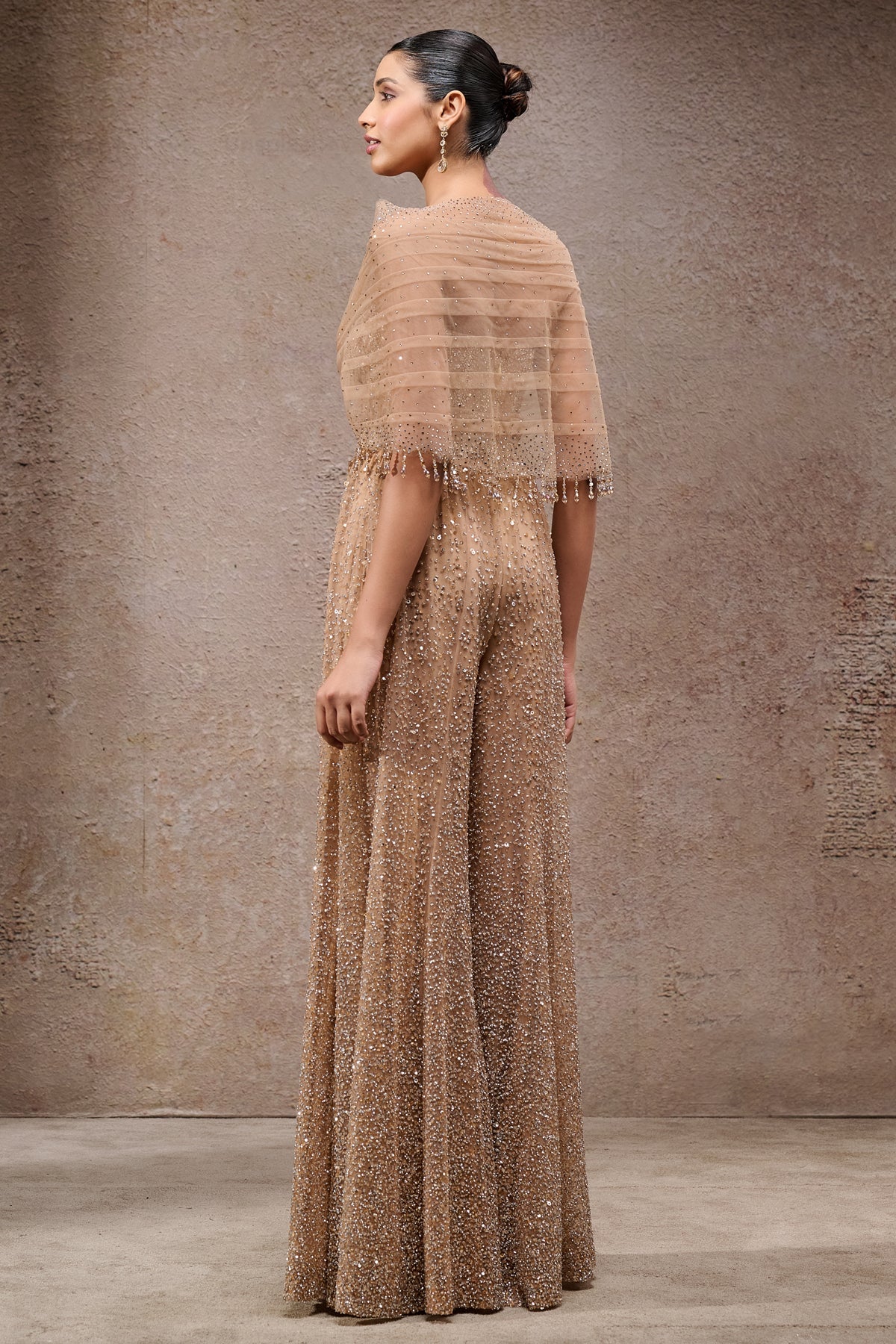 Crystal And Sequin-Embroidered Jumpsuit