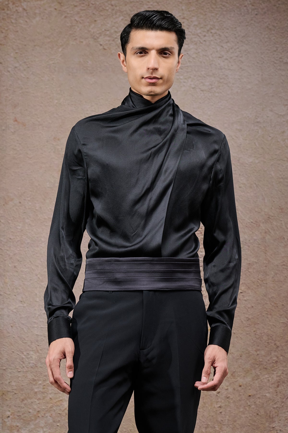 Geometric Embroidered Bandhgala Set