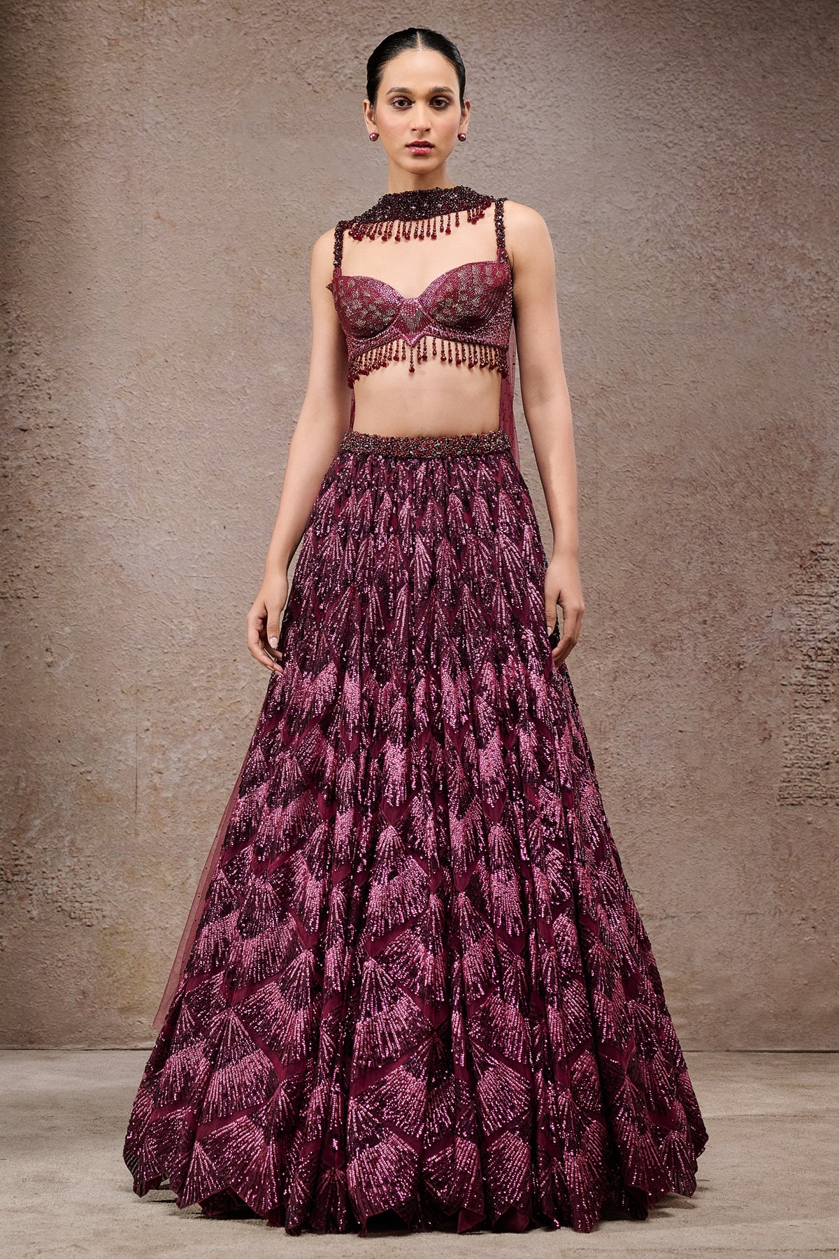 Sequin Embroidered Lehenga