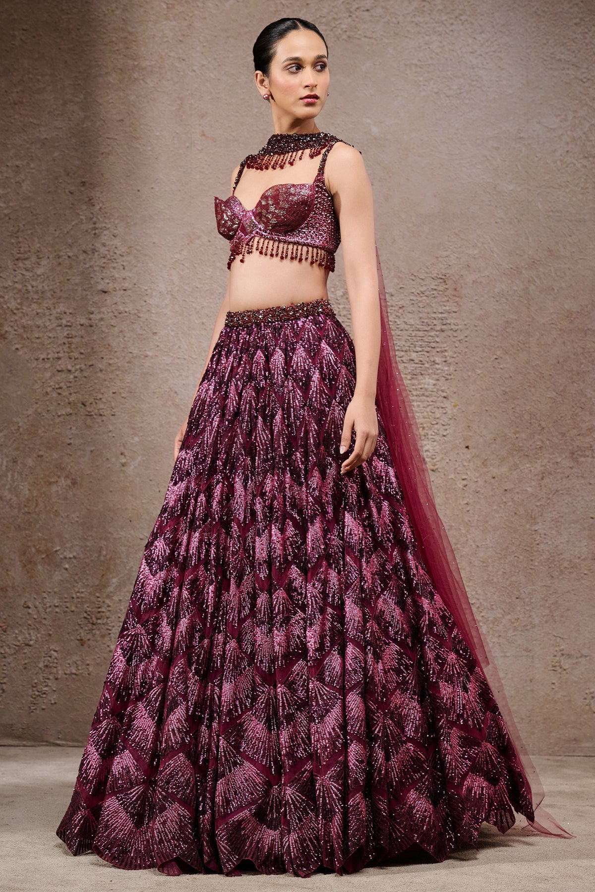 Sequin Embroidered Lehenga
