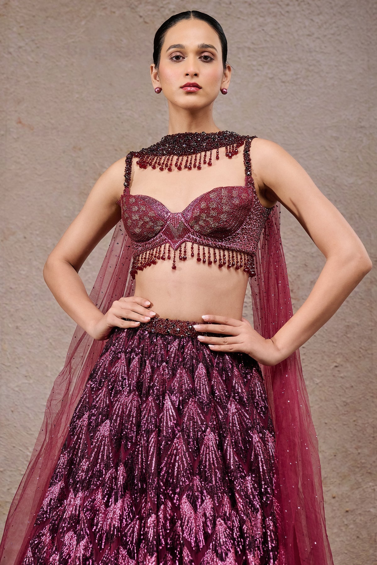 Sequin Embroidered Lehenga