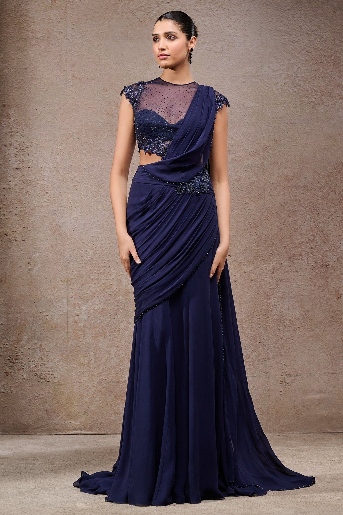 Concept Saree With Embroidered Blouse