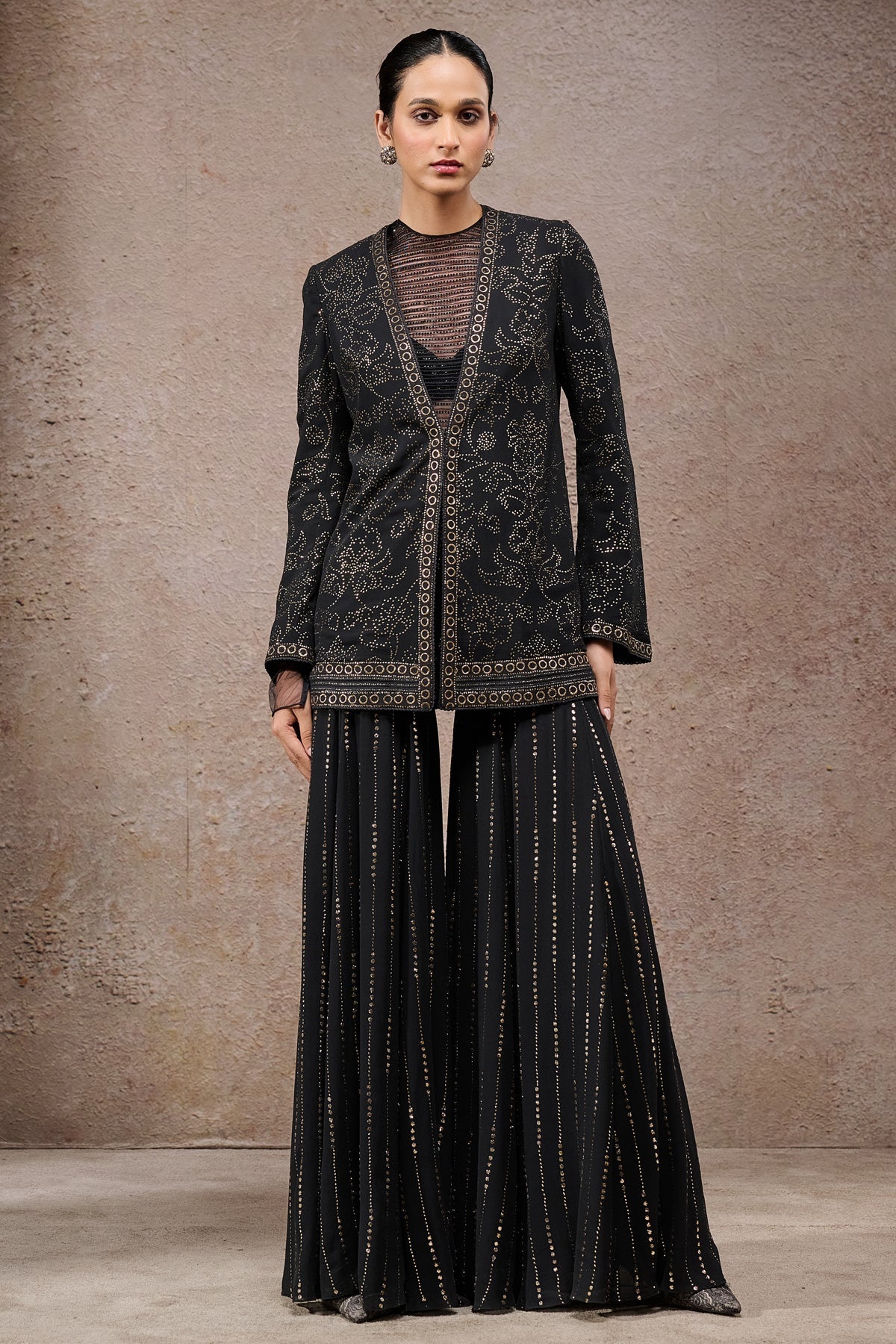 Mukaish Jacket Sharara