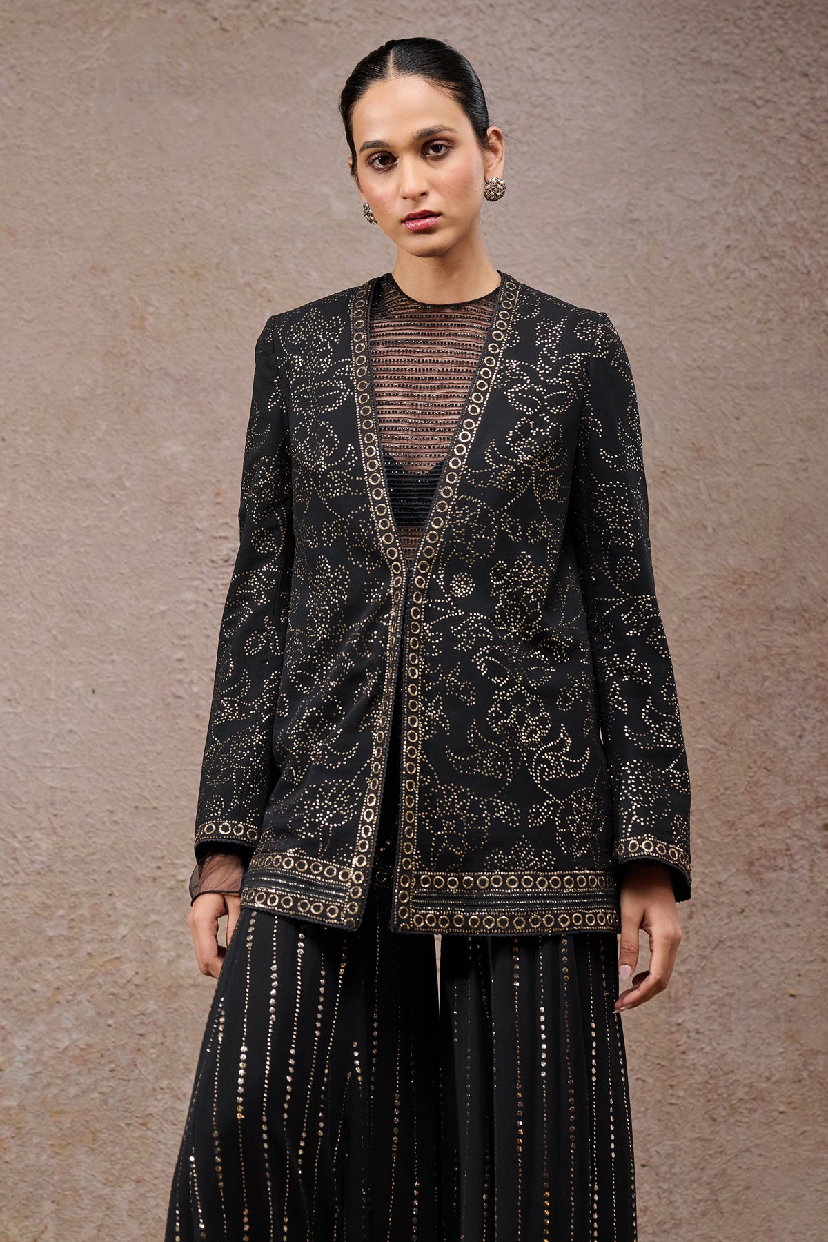 Mukaish Jacket Sharara