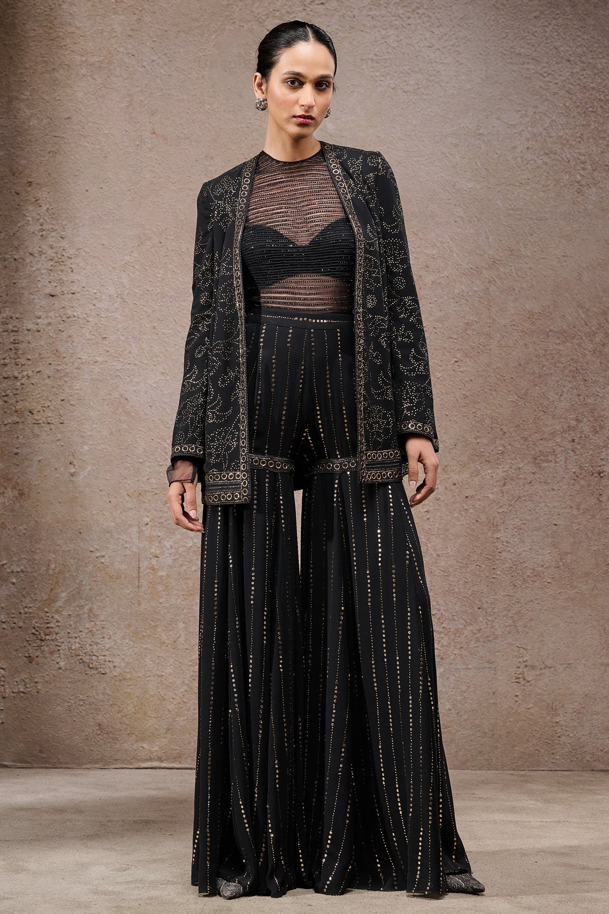 Mukaish Jacket Sharara