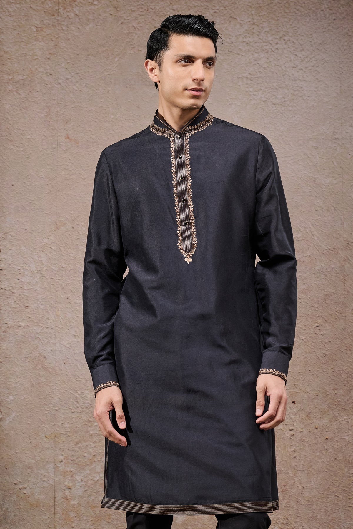 Golden Light Zardozi & Brocade Sherwani Set