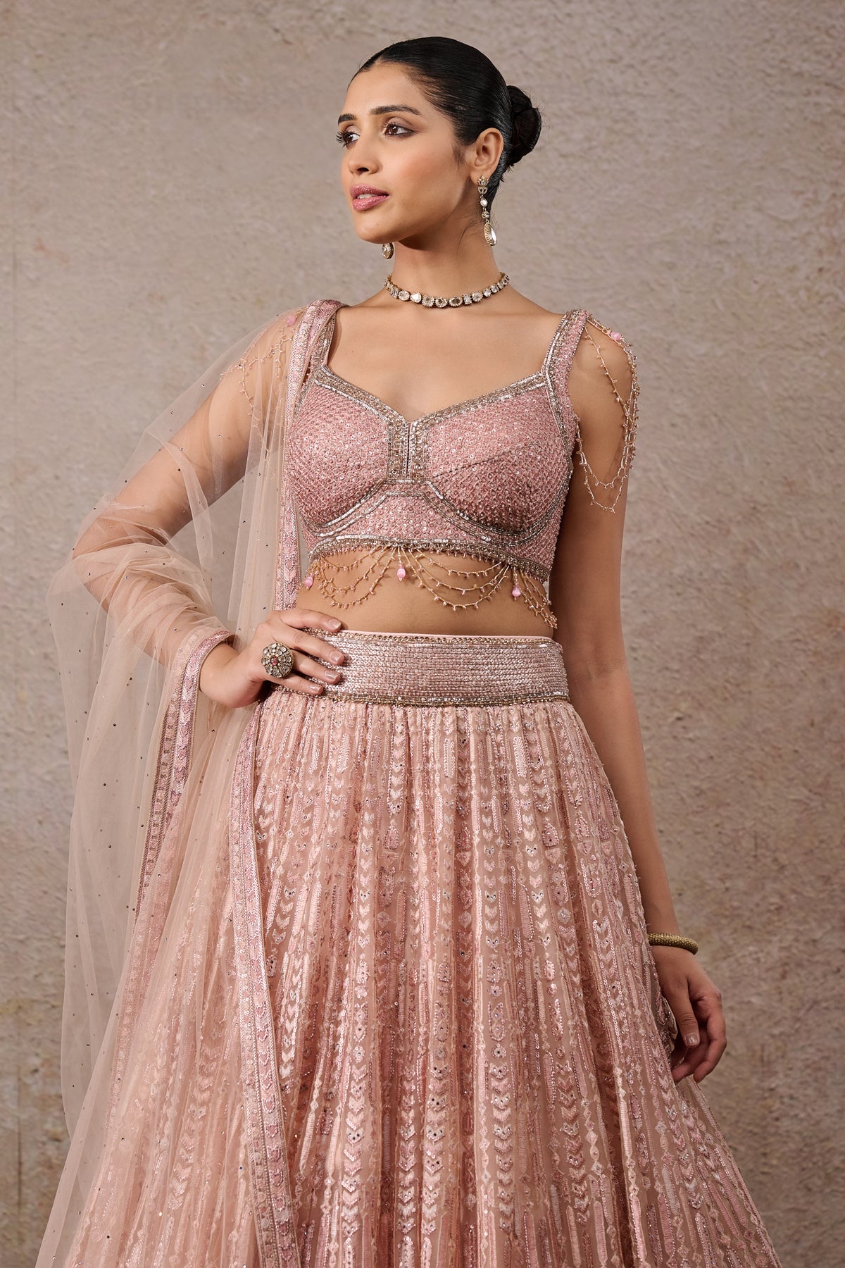 Sequin Embroidered Lehenga