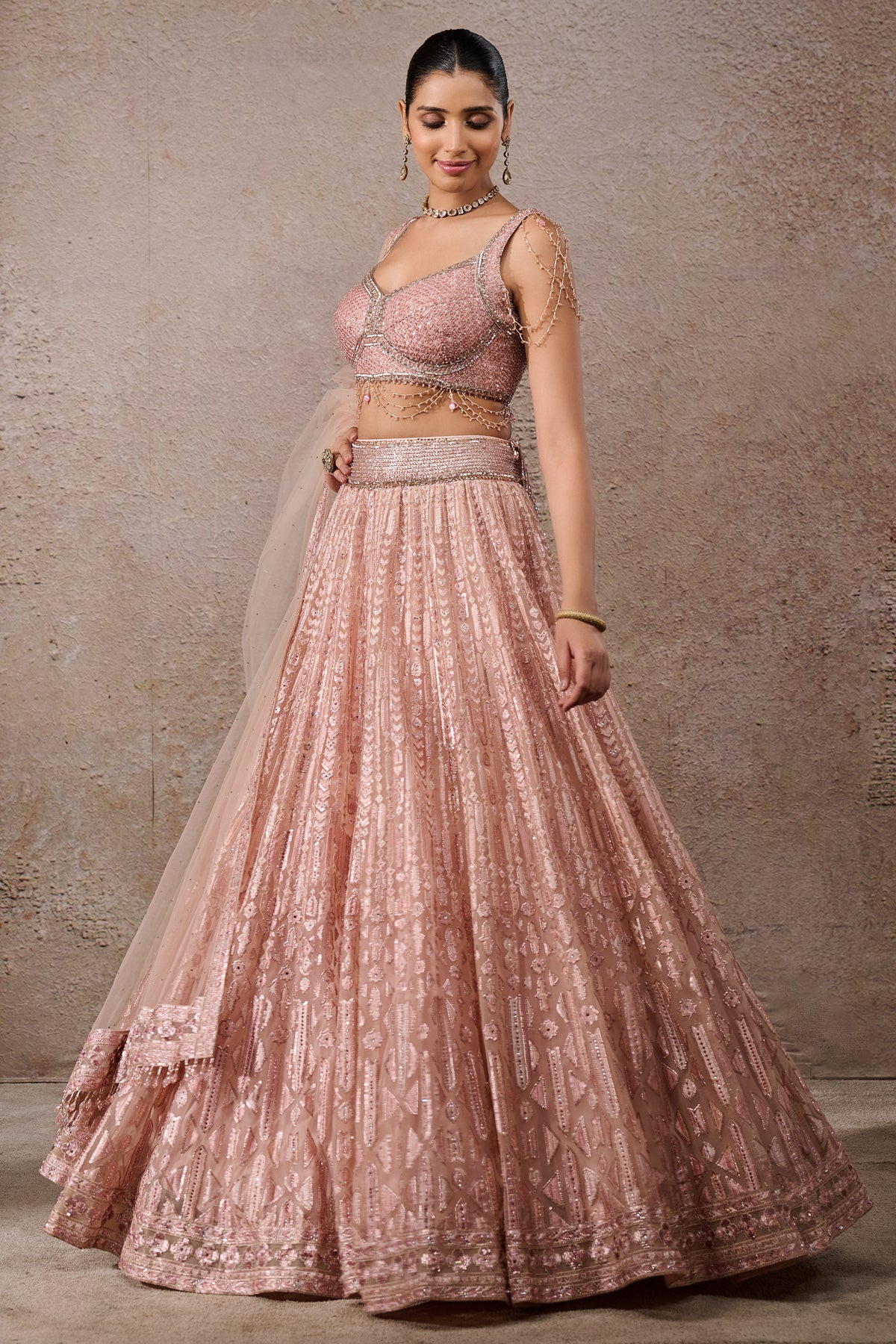 Sequin Embroidered Lehenga