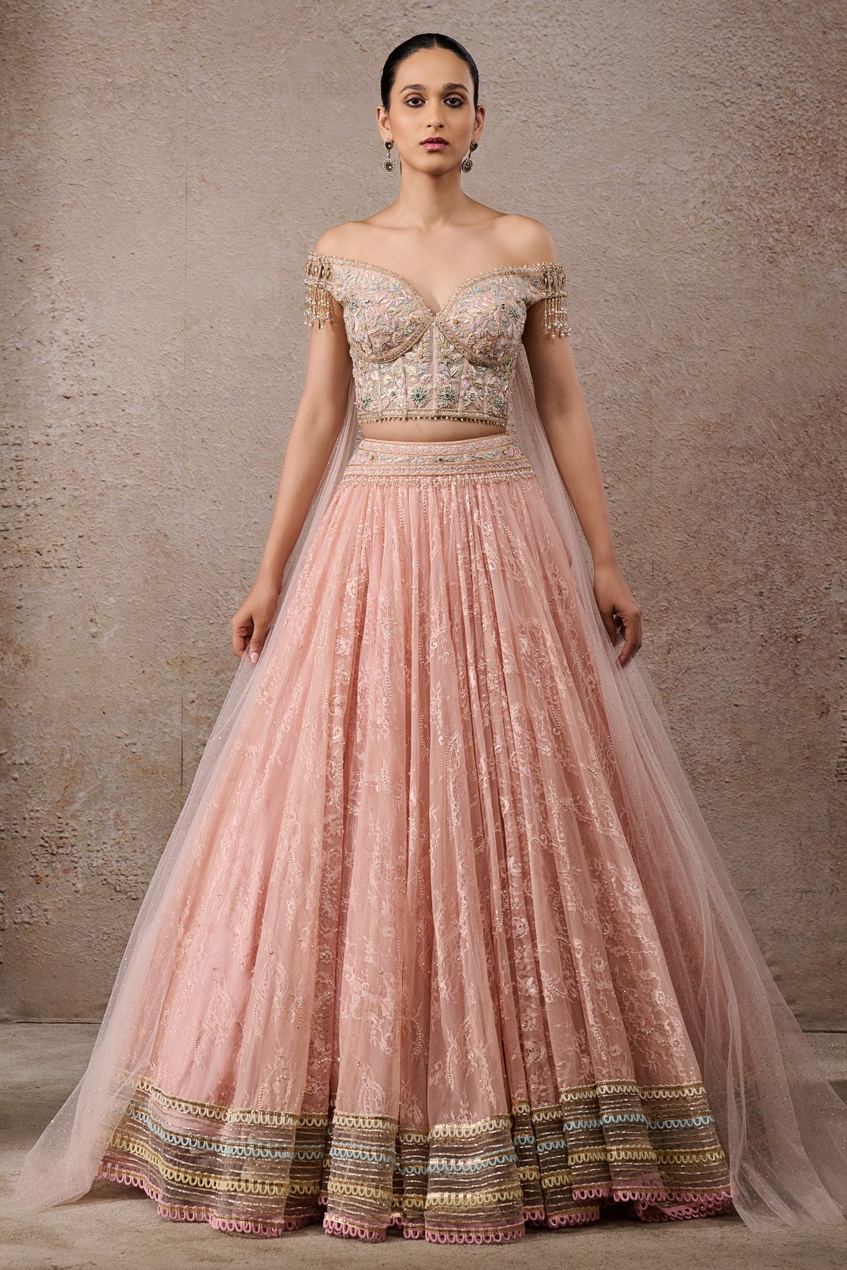 Floral Textile Lehenga Set