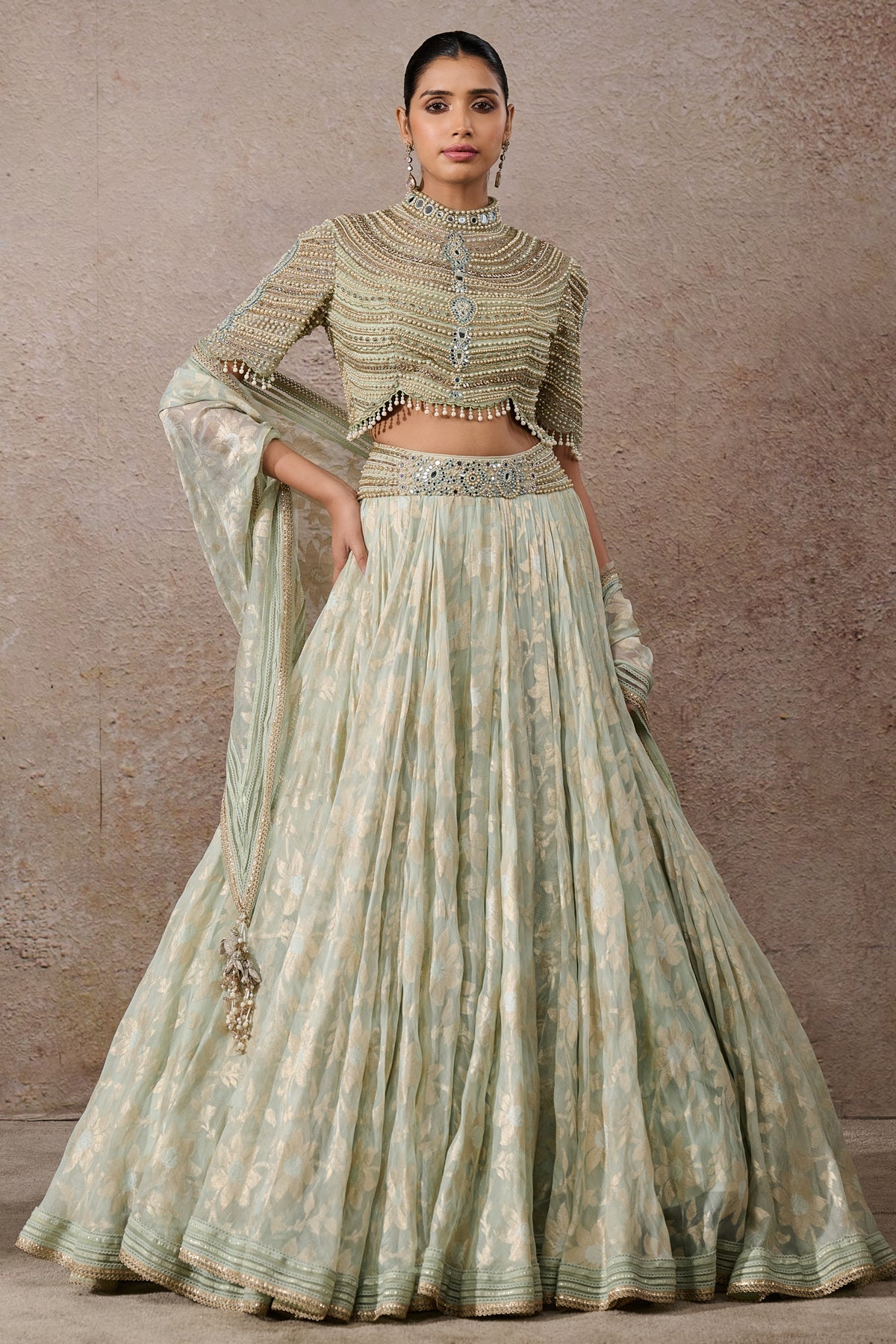 Pearl Textile Lehenga