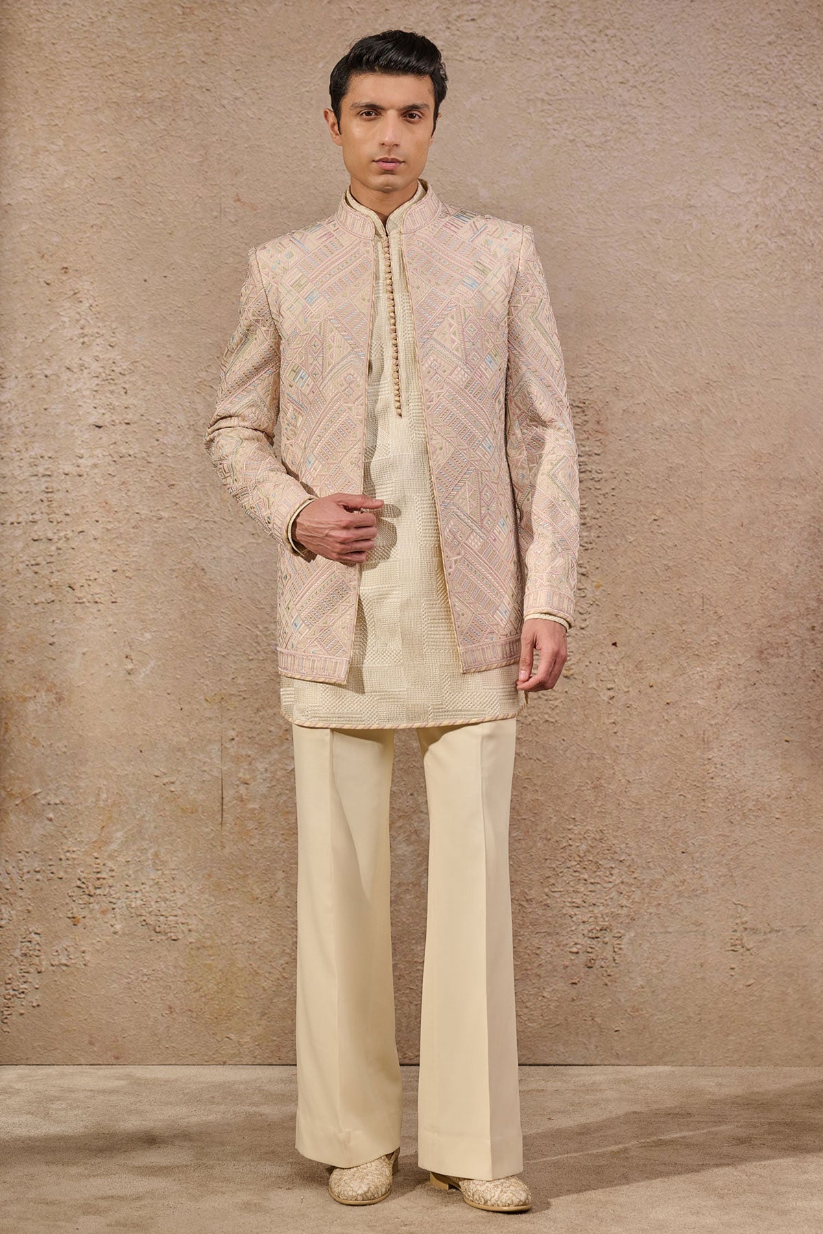 Abstract Resham Embroidered Bandhgala