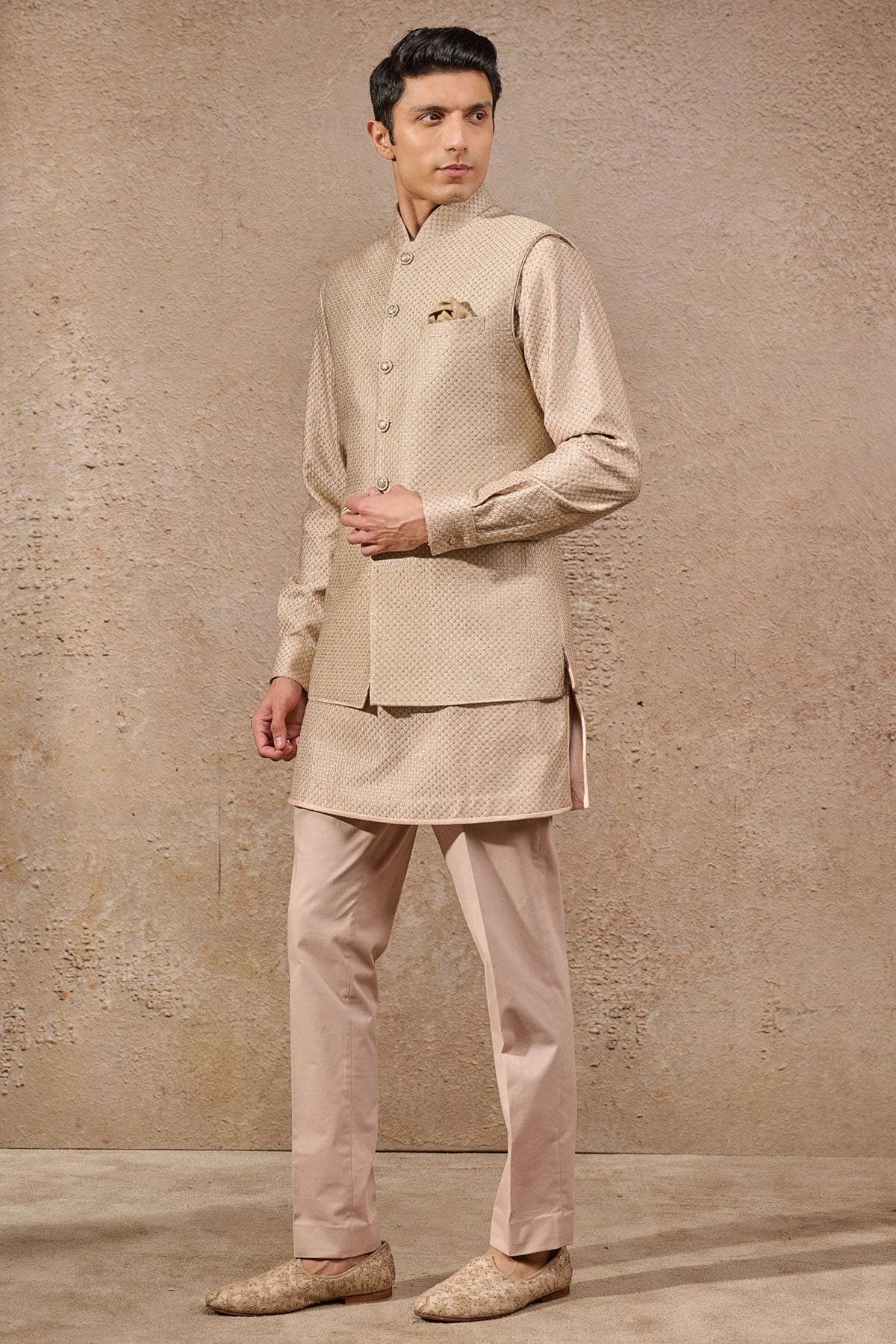 Classic Textured Waistcoat