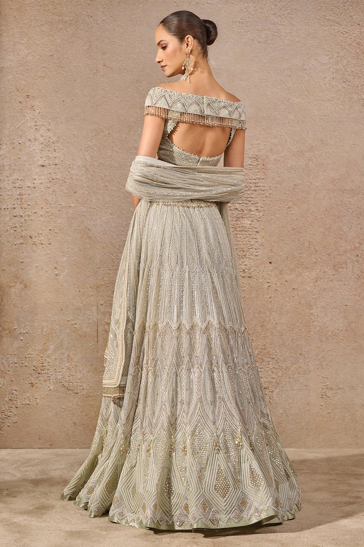 Hand Embroidered Resham & Sequin Lehenga