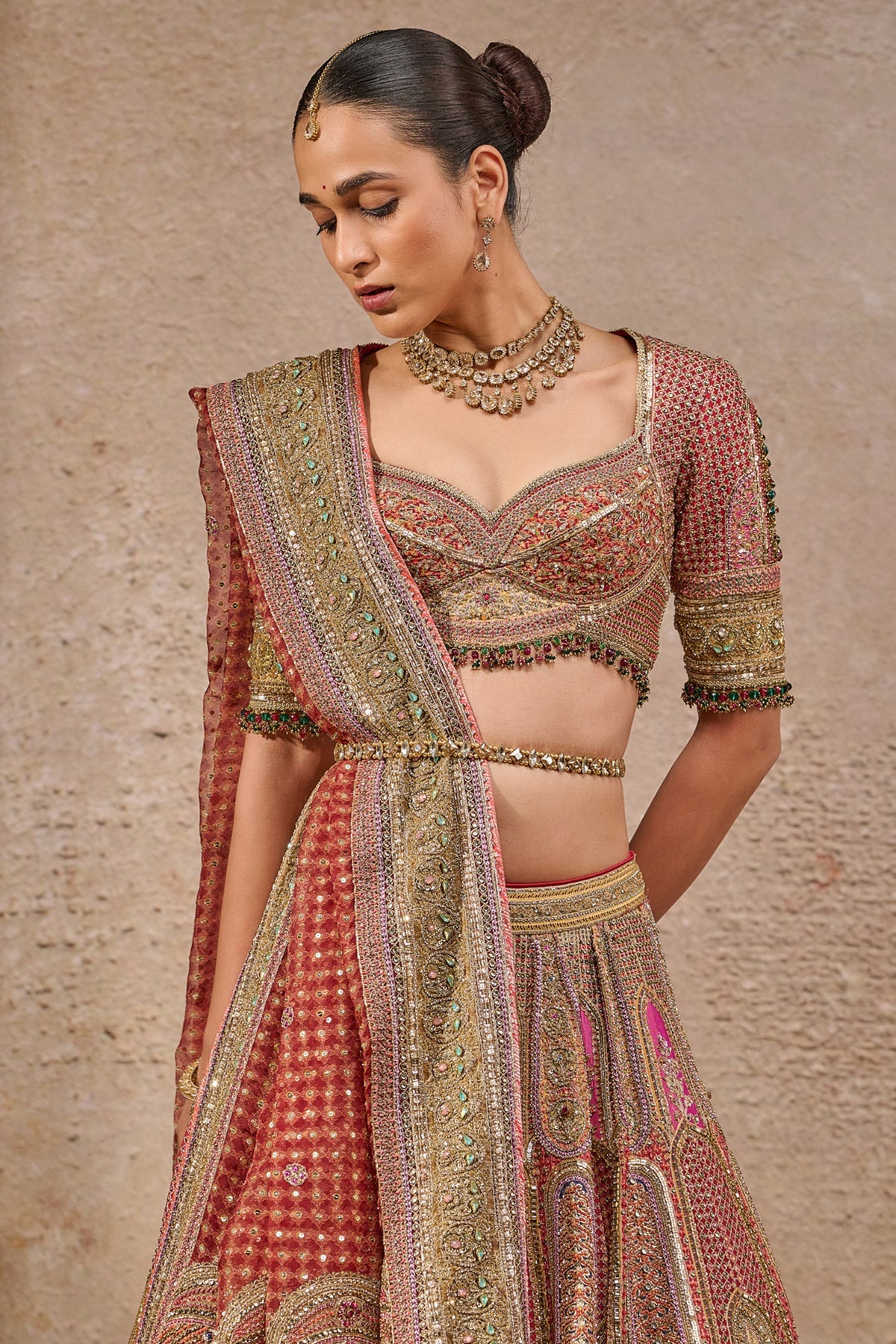 Navratna Bridal Lehenga