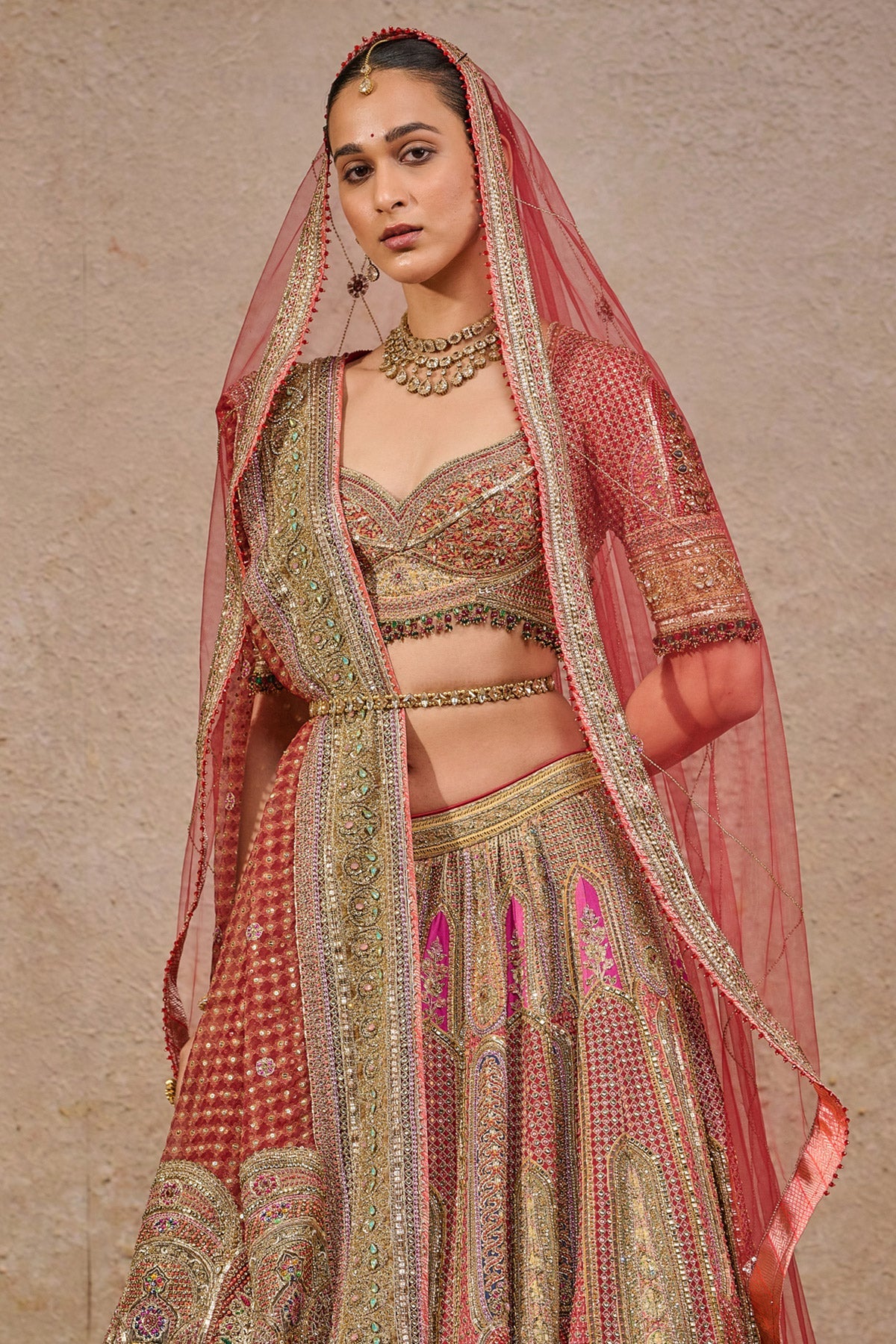 Navratna Bridal Lehenga