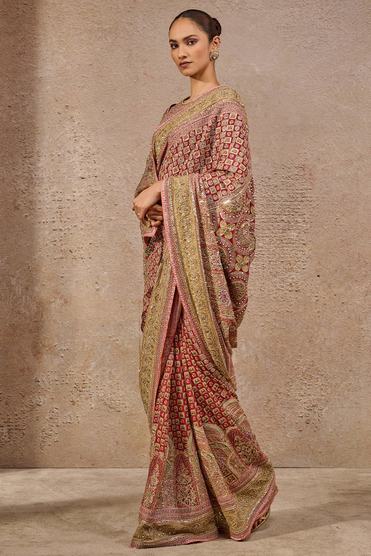 Navratna Bejewelled Saree