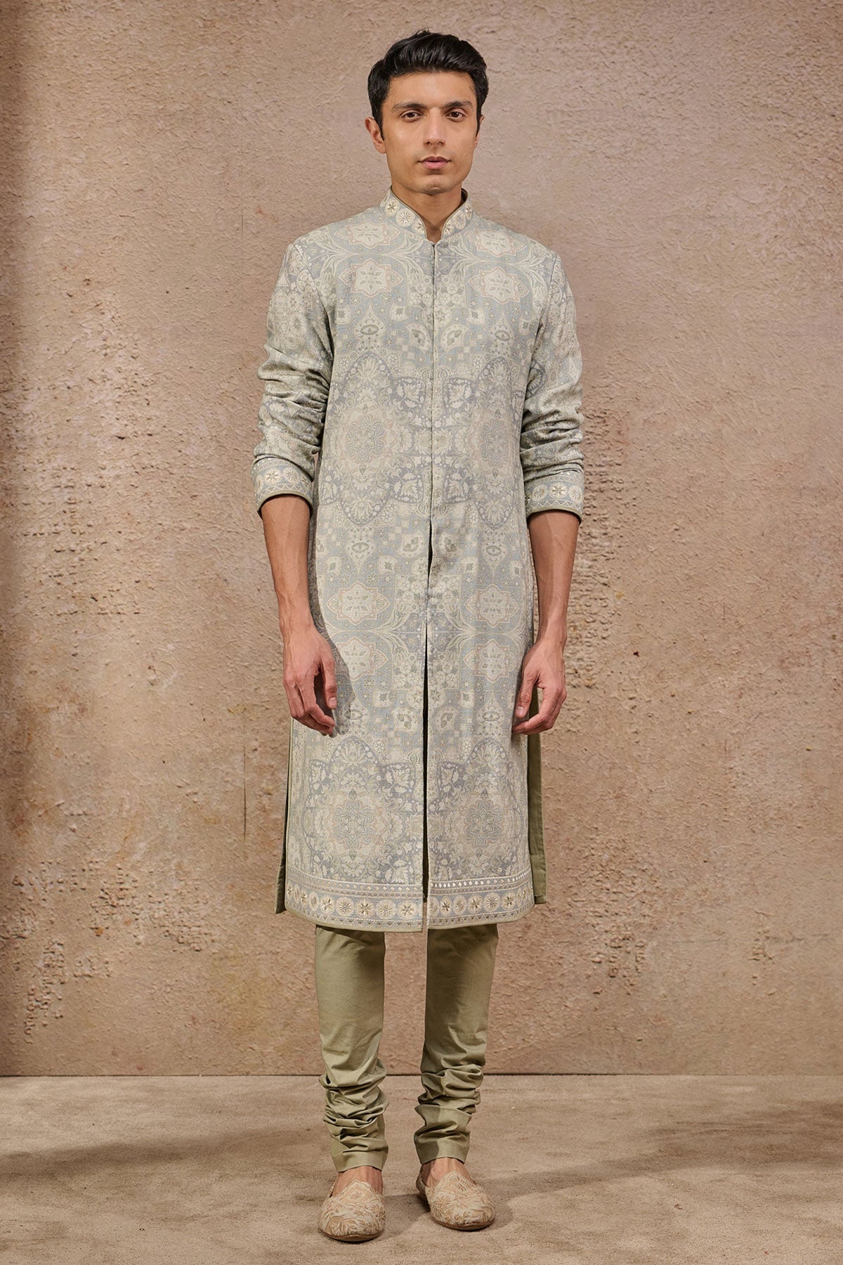 Front Open Printed Kurta